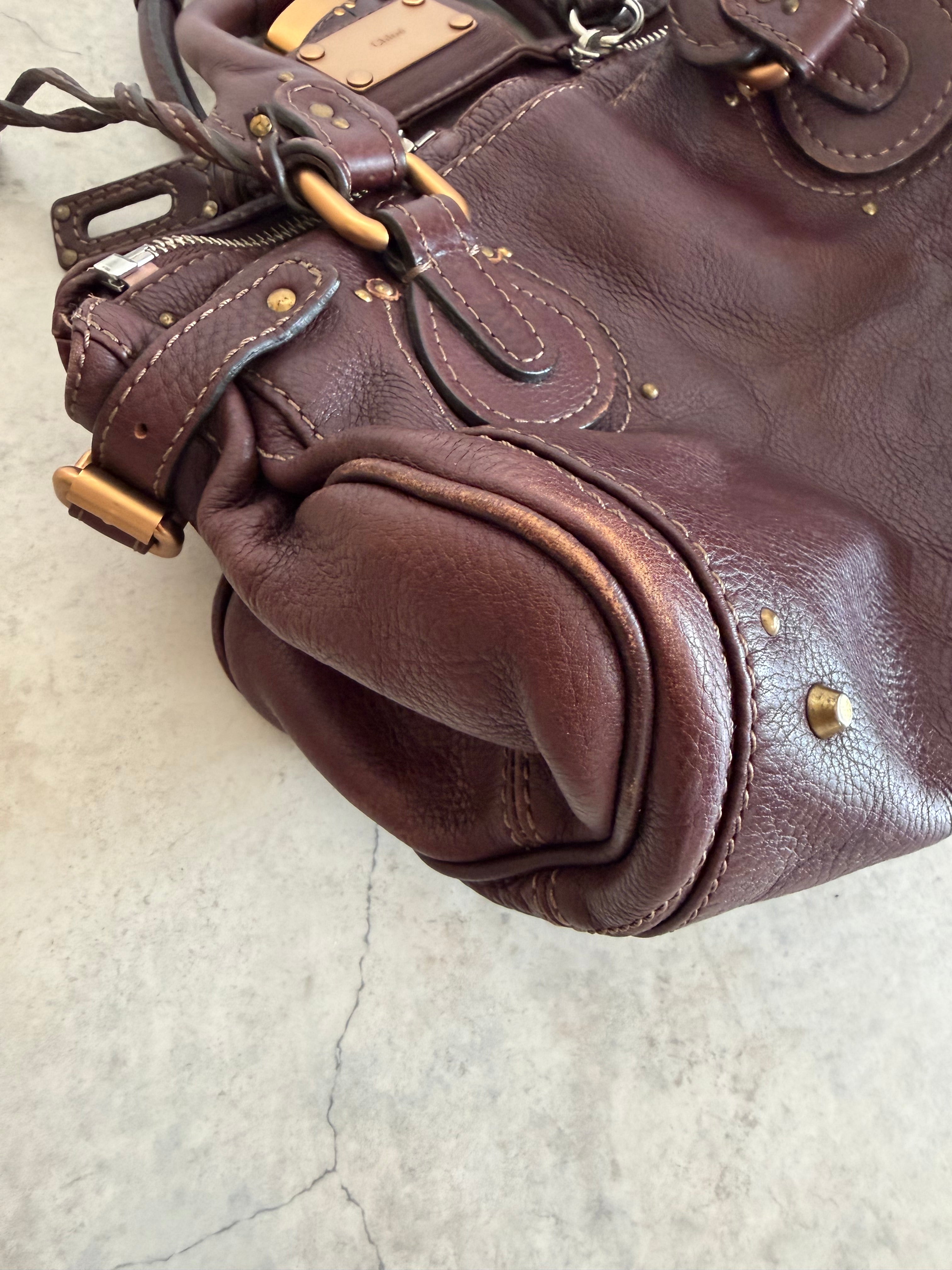 Medium Paddington Handbag in Dark Brown Y2K