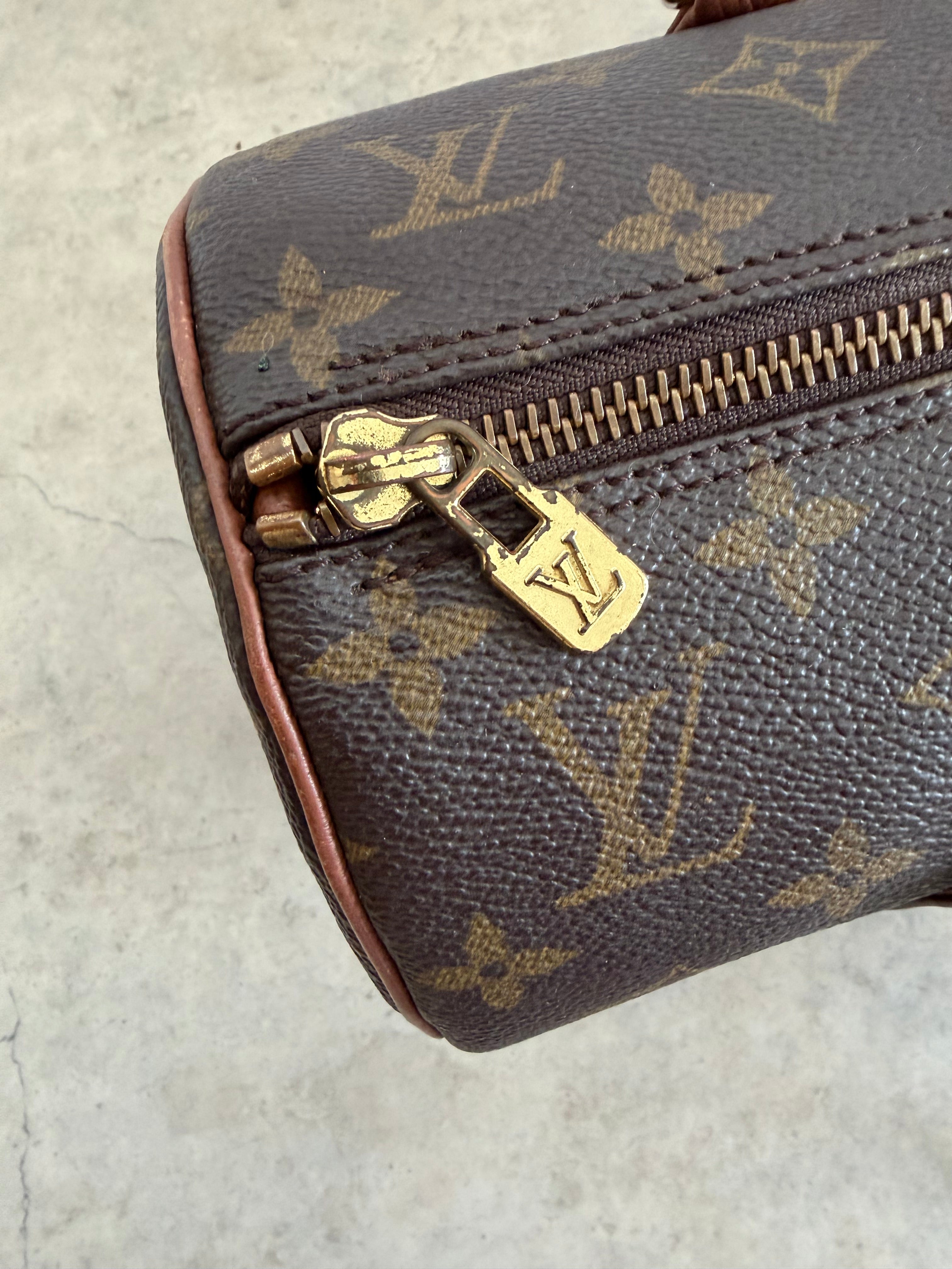 1992 Papillon 30 Monogram Canvas Handbag with Mini pouch bag
