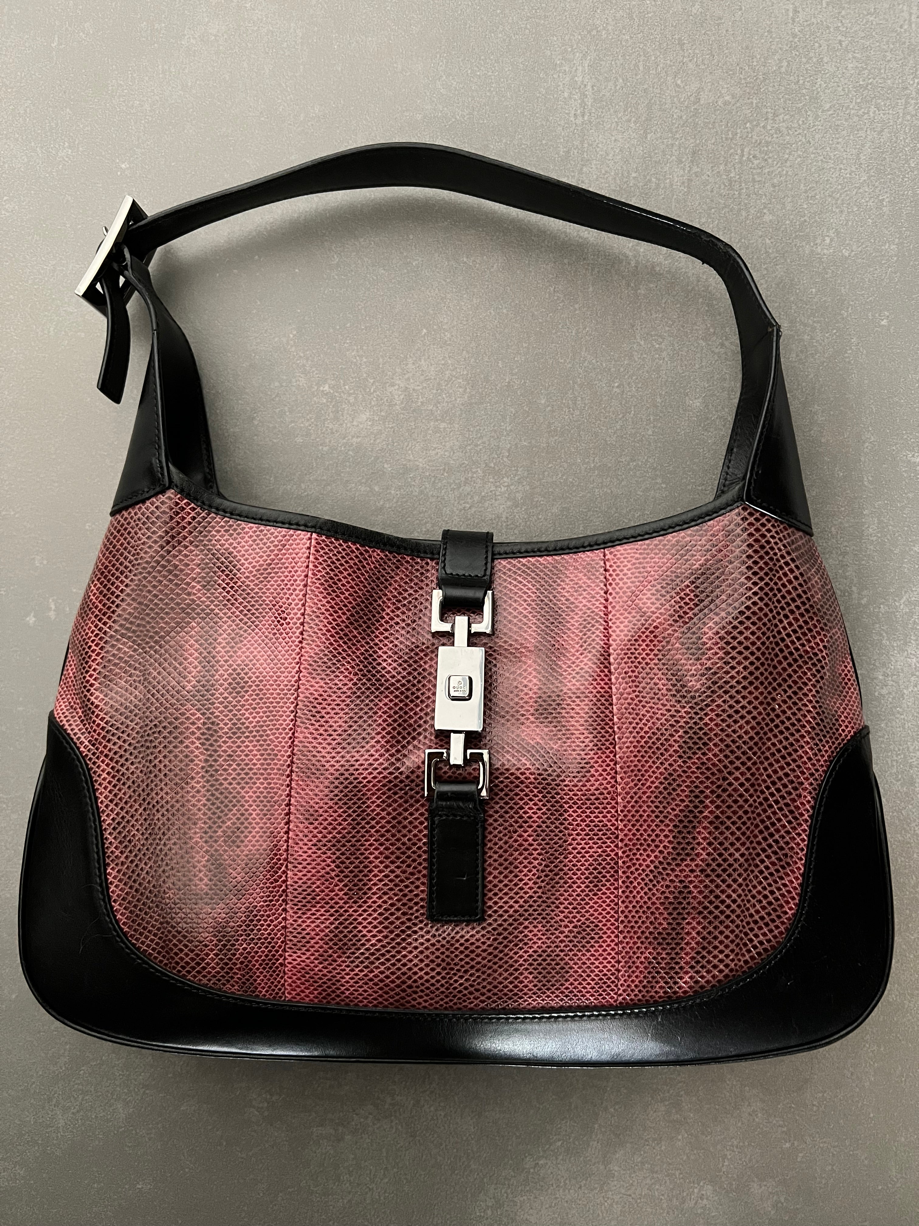 Jackie in Pink Python leather