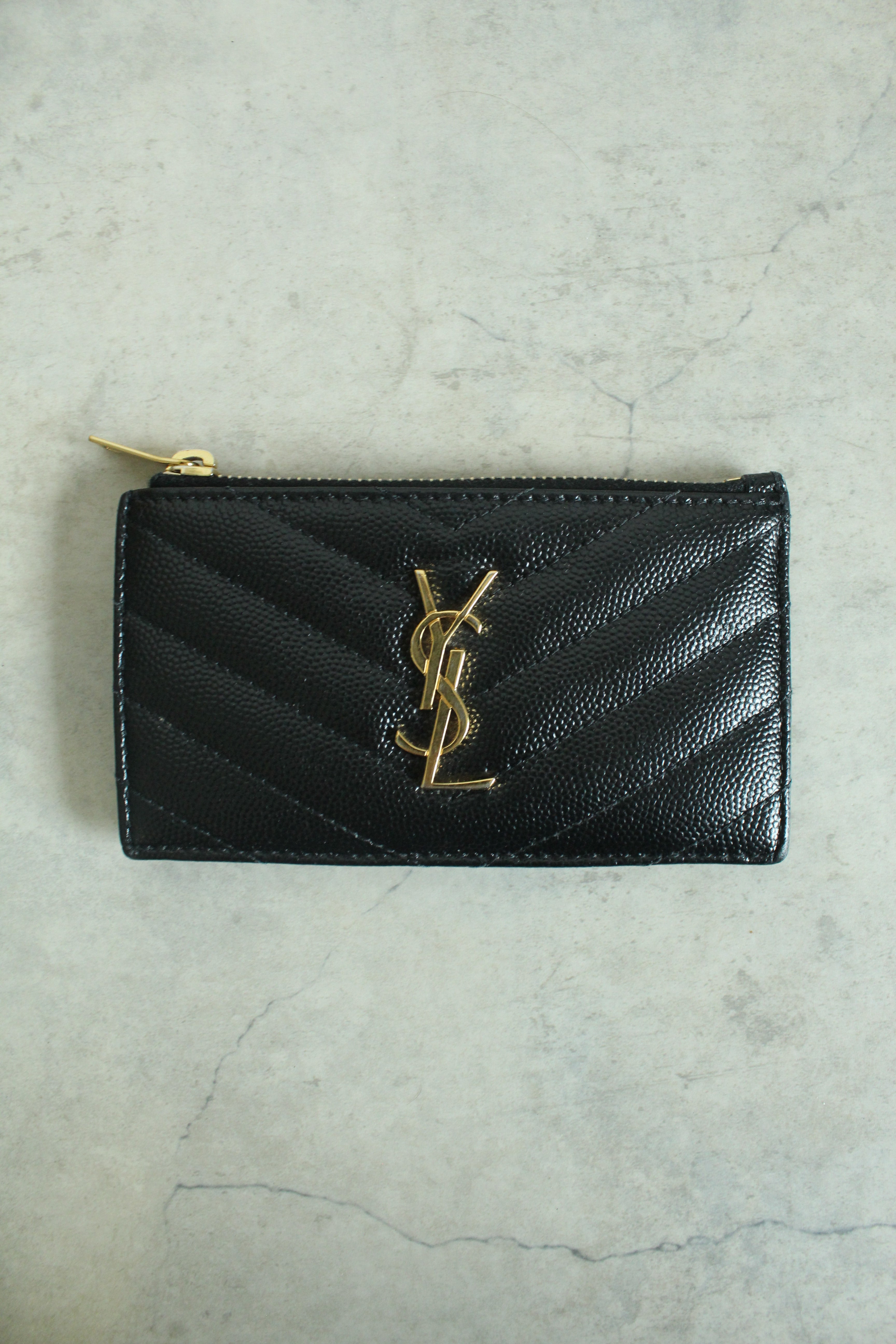 Cassandre Matelasse Fragments Card Case Black