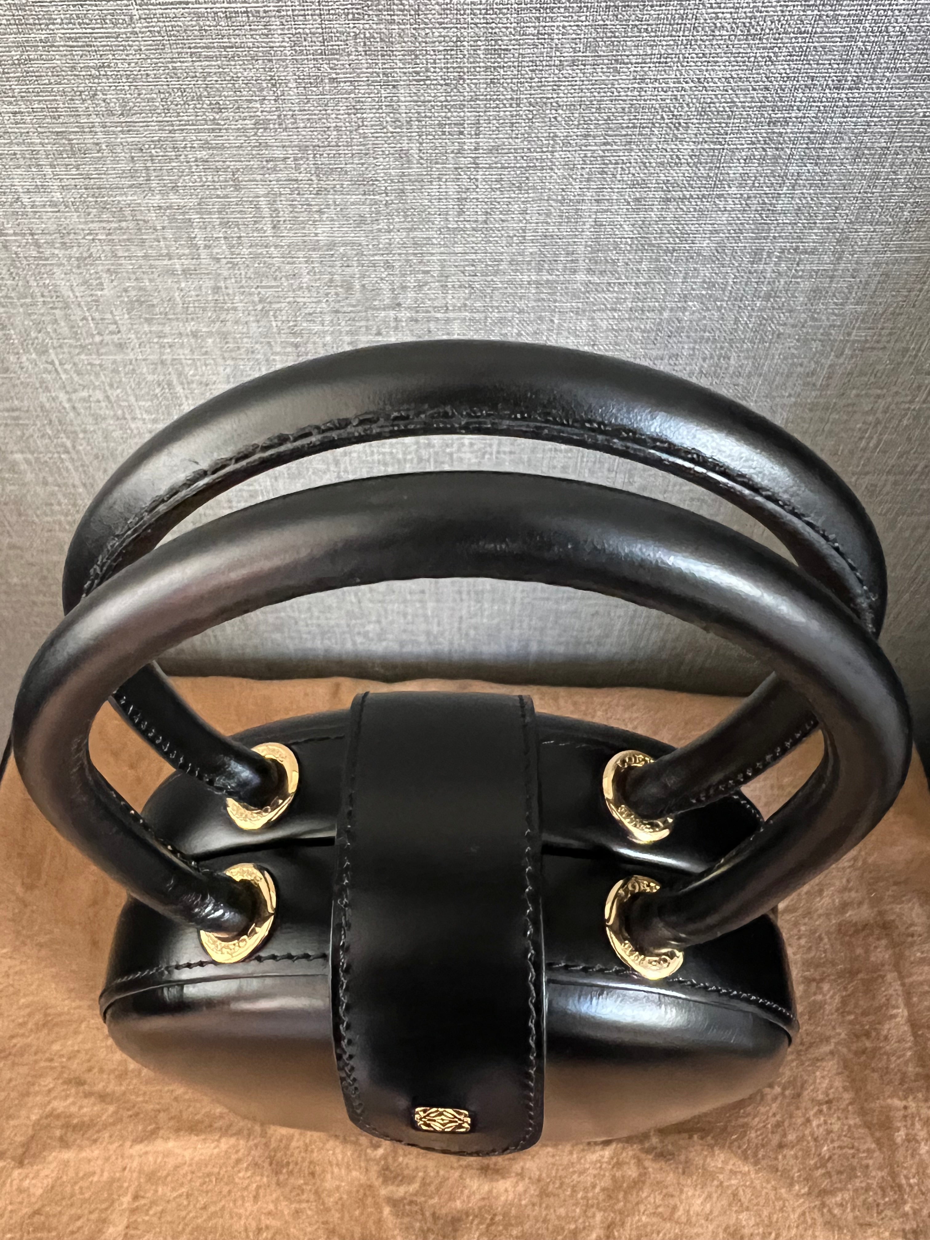Calfskin Top Handle Small Box Purse