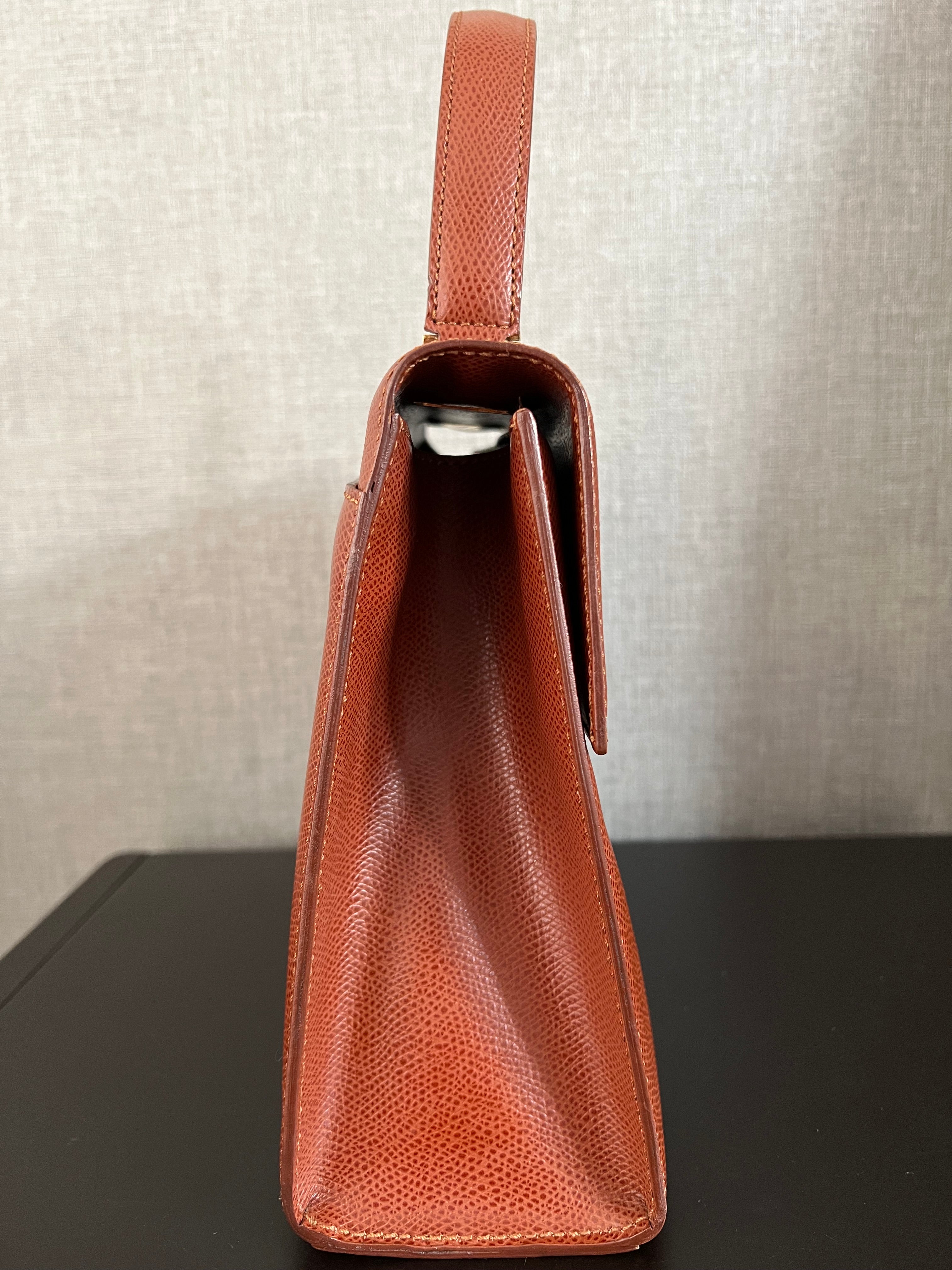 Top Handle Kelly Brown w Shoulder straps