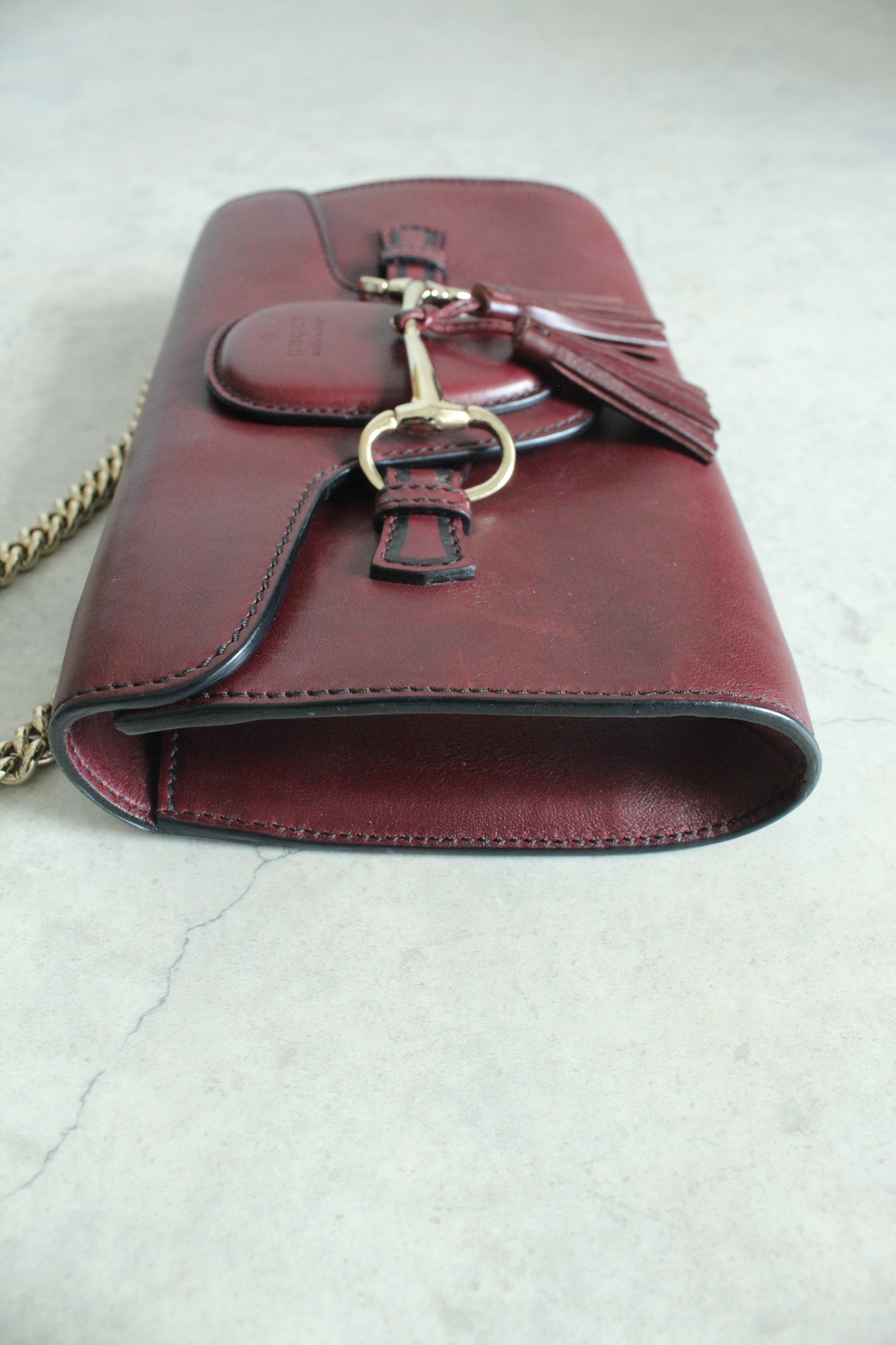 Emily bag in Burgundy red