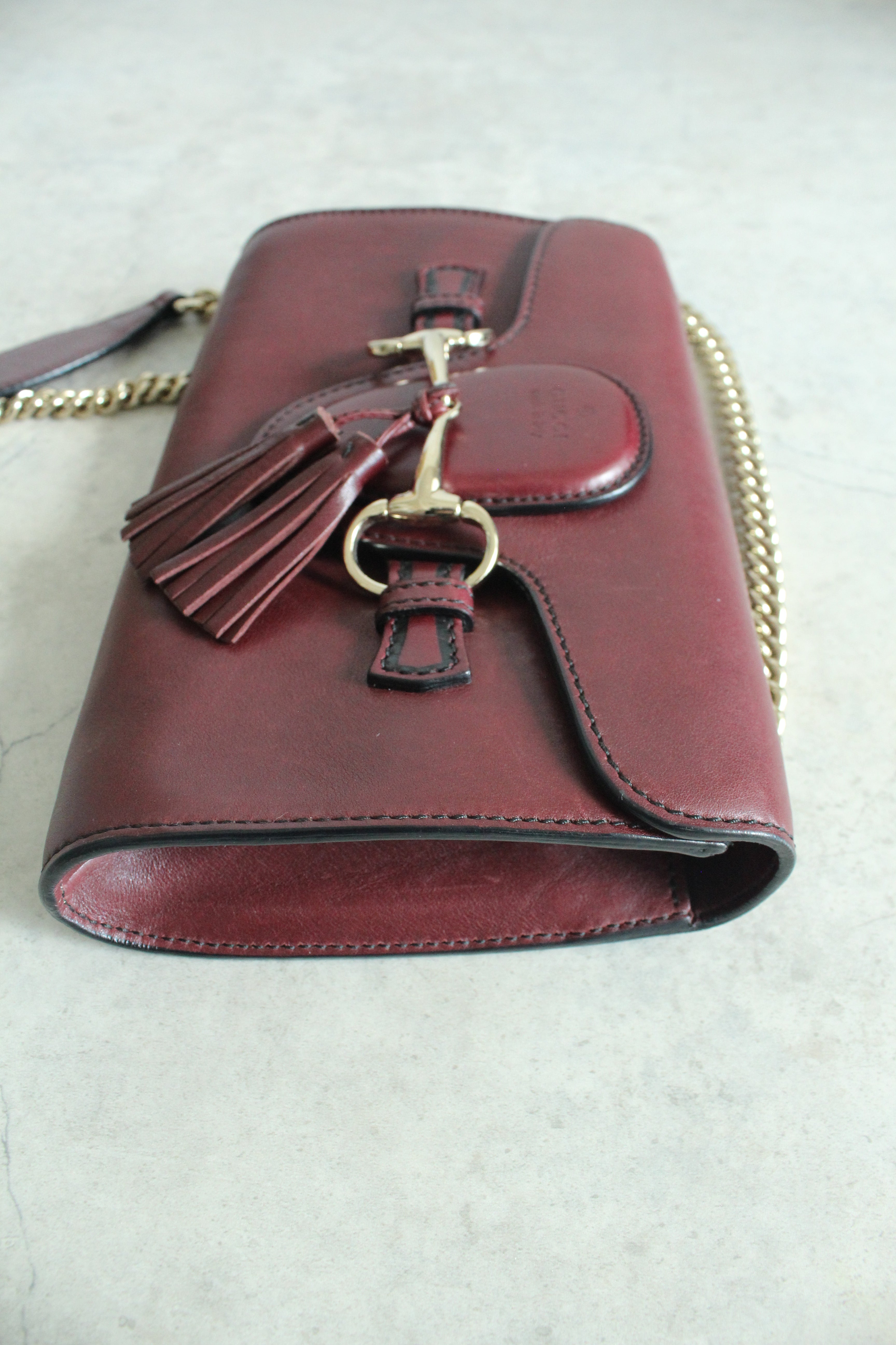 Emily bag in Burgundy red