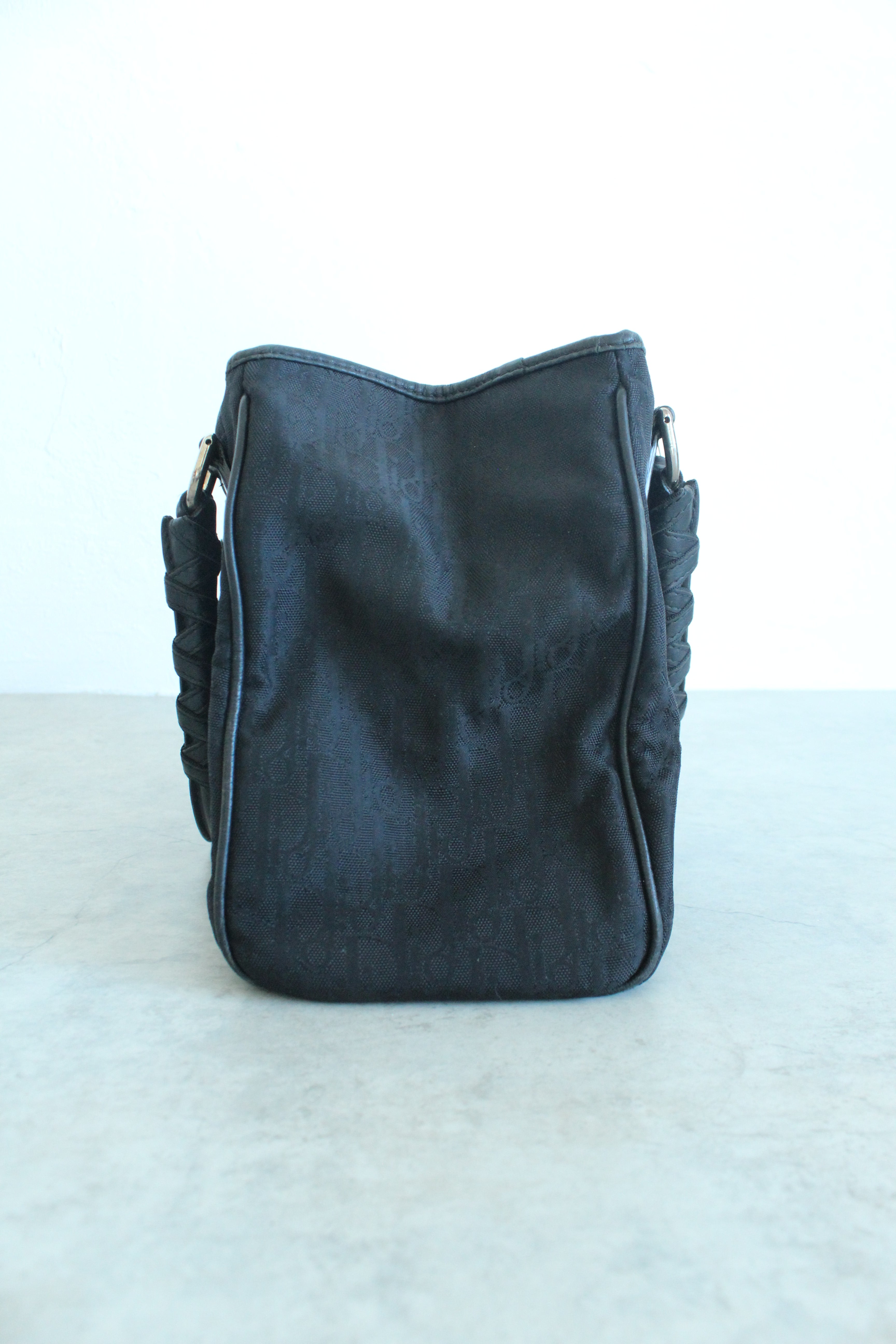 Lovely Oblique Canvas Bag in Black