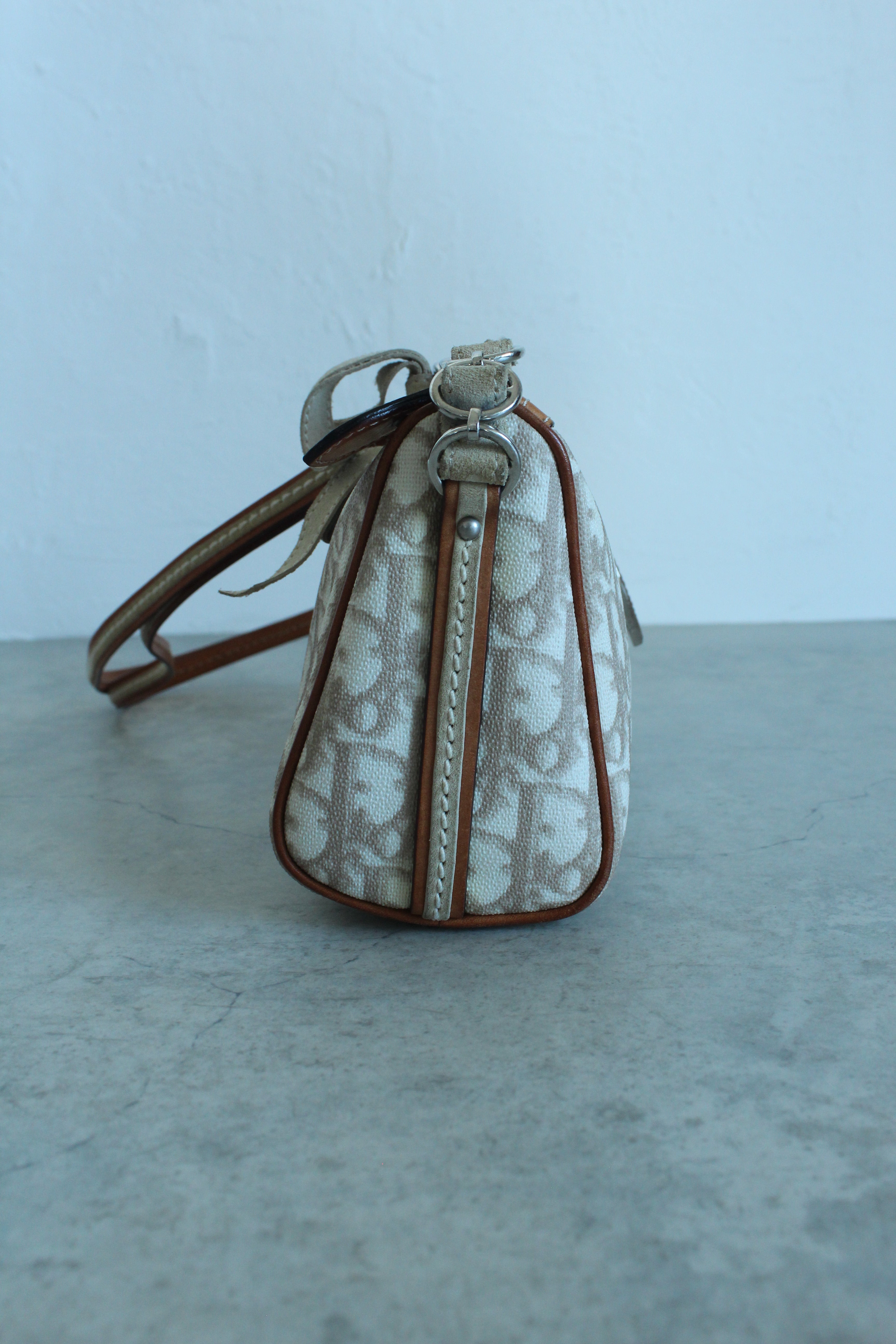 Romantique Shoulder Bag PVC Beige/pink