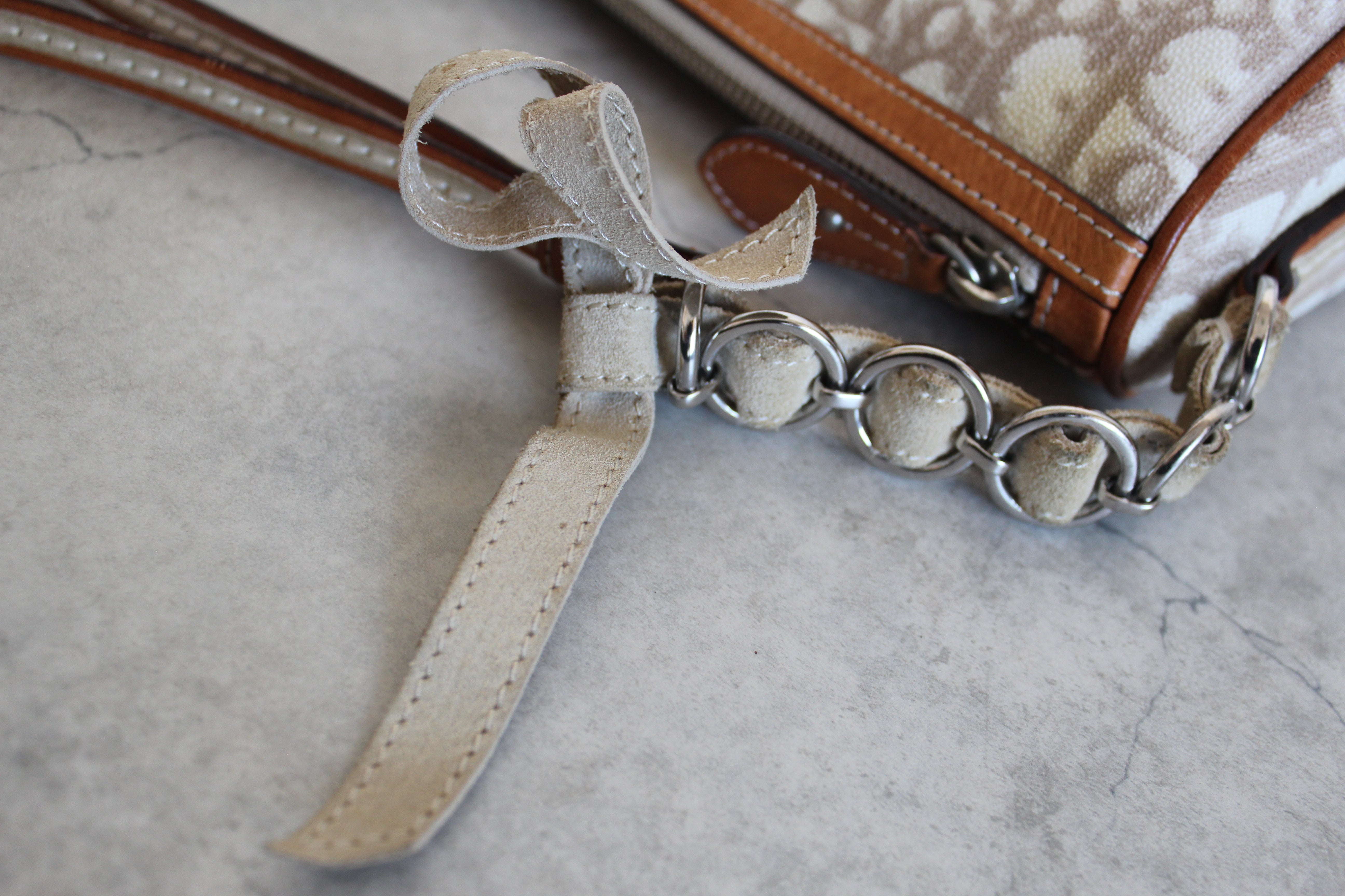 Romantique Shoulder Bag PVC Beige/pink