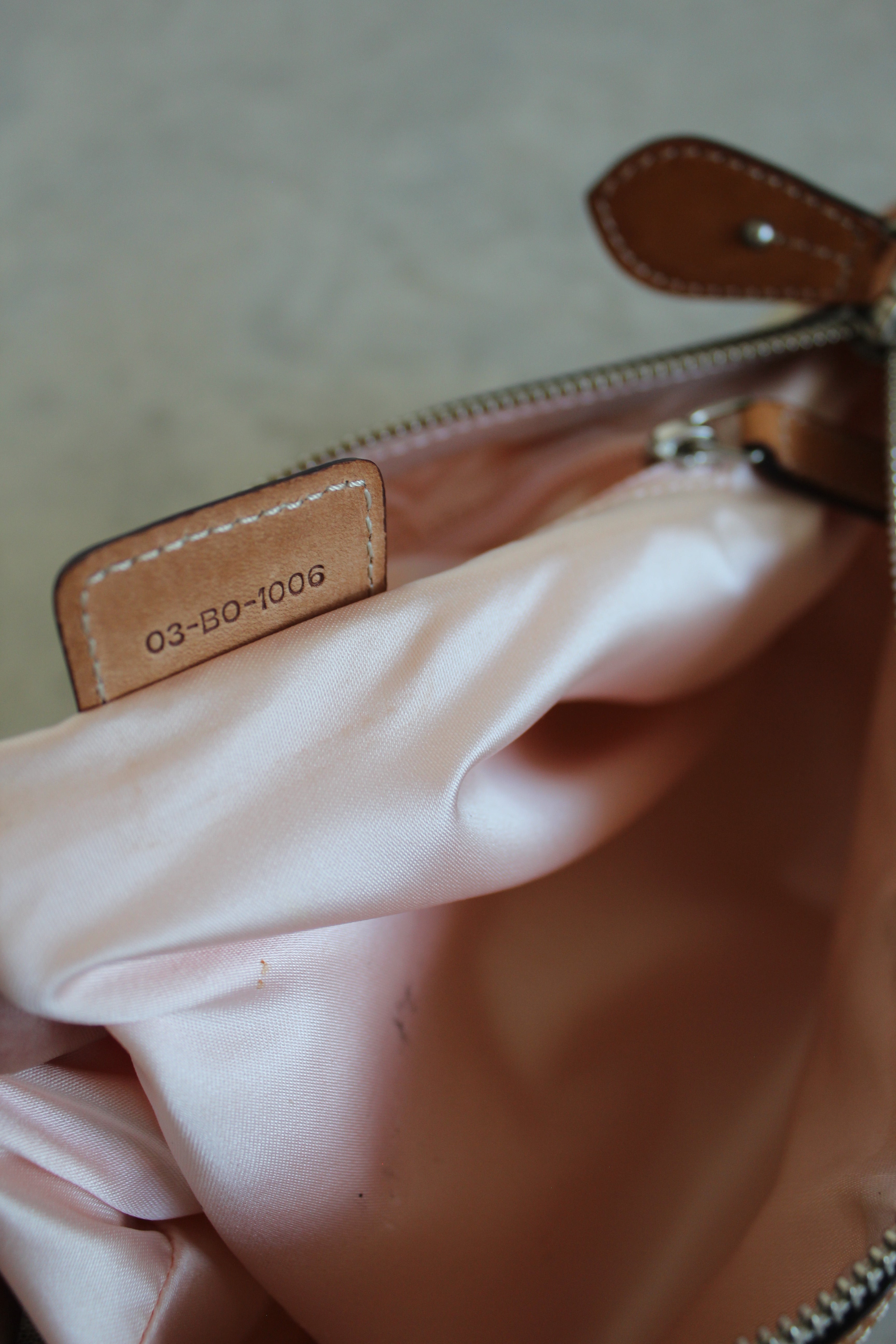 Romantique Shoulder Bag PVC Beige/pink