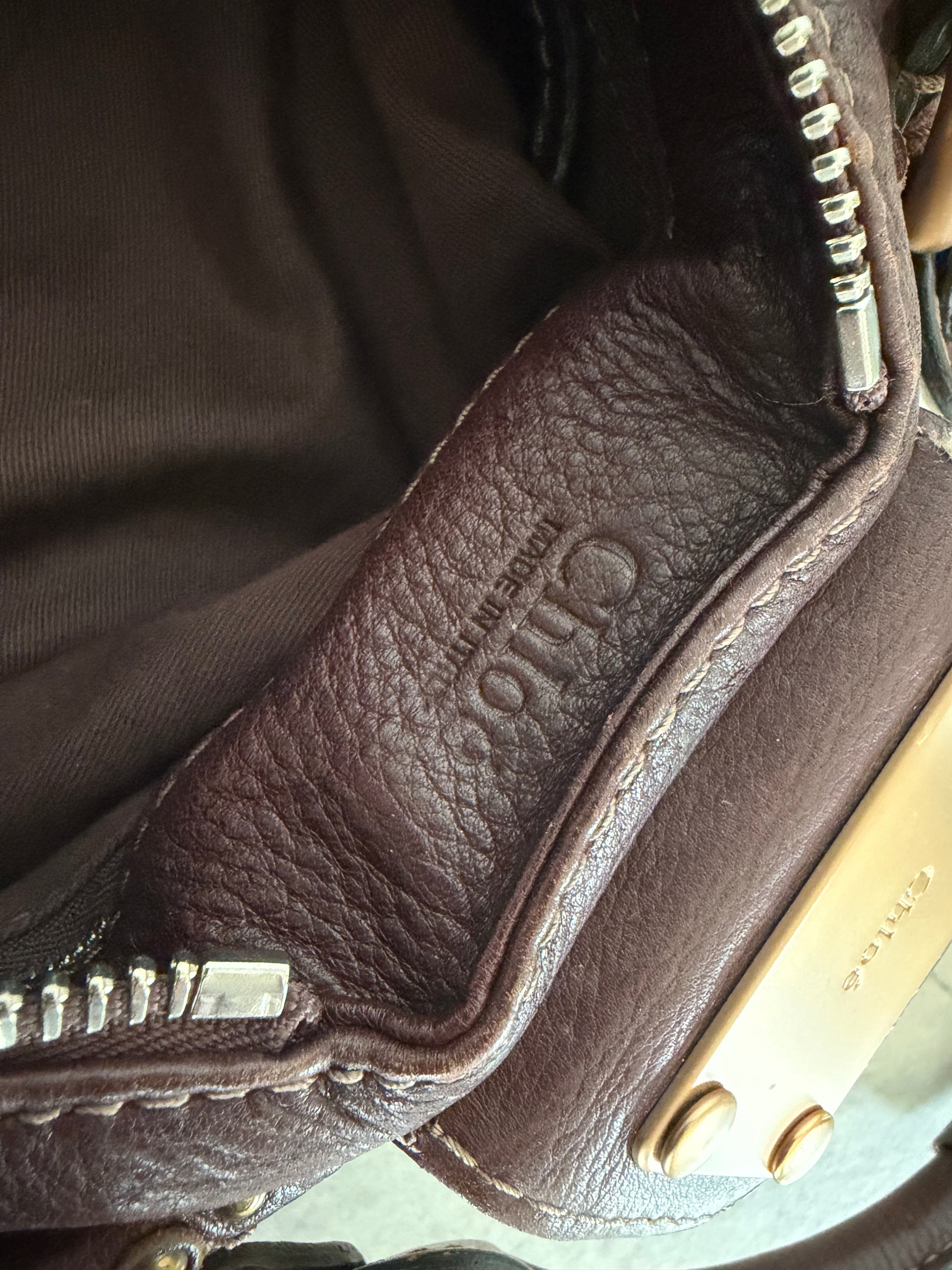 Medium Paddington Handbag in Dark Brown Y2K