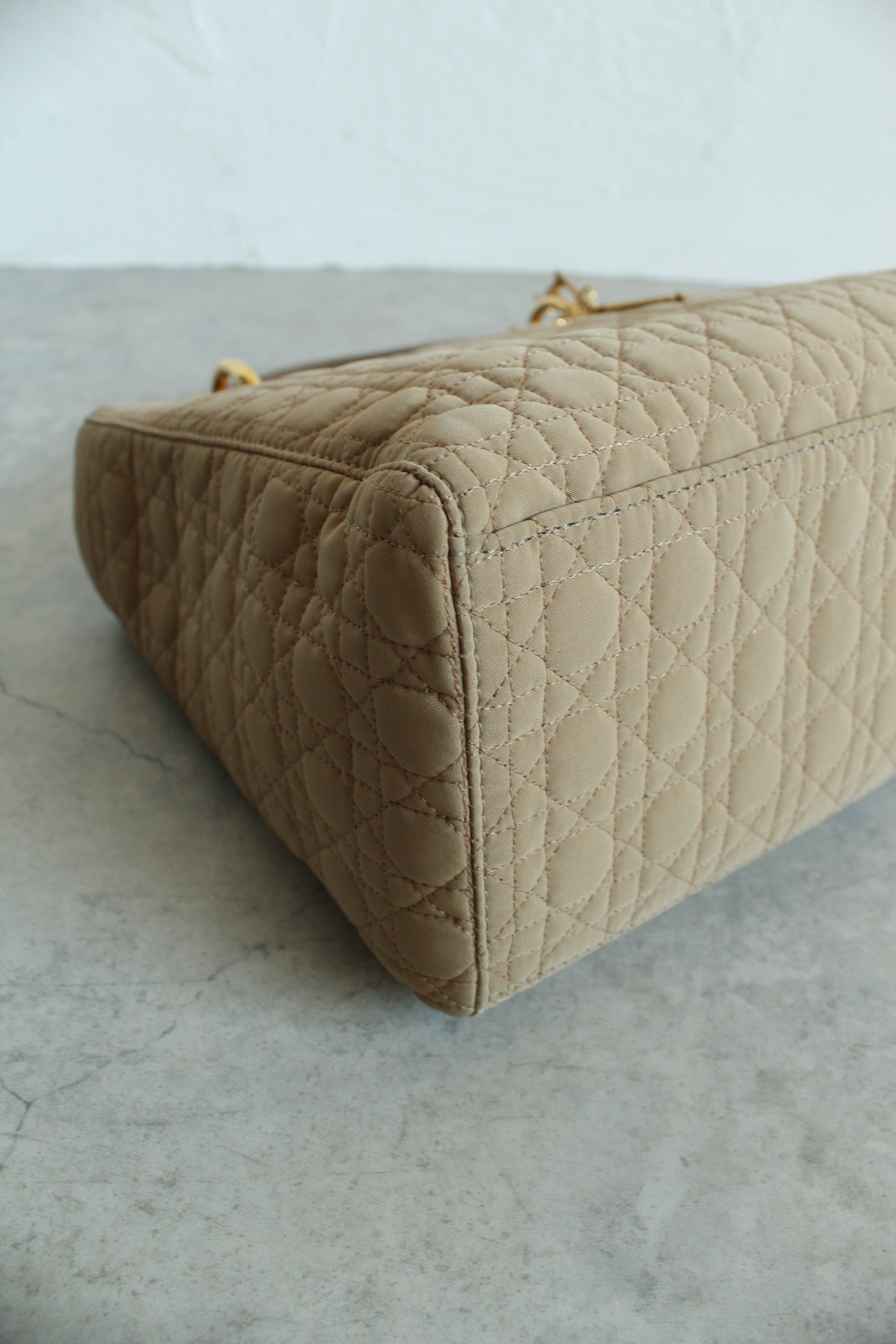 Lady Dior in Nylon Beige
