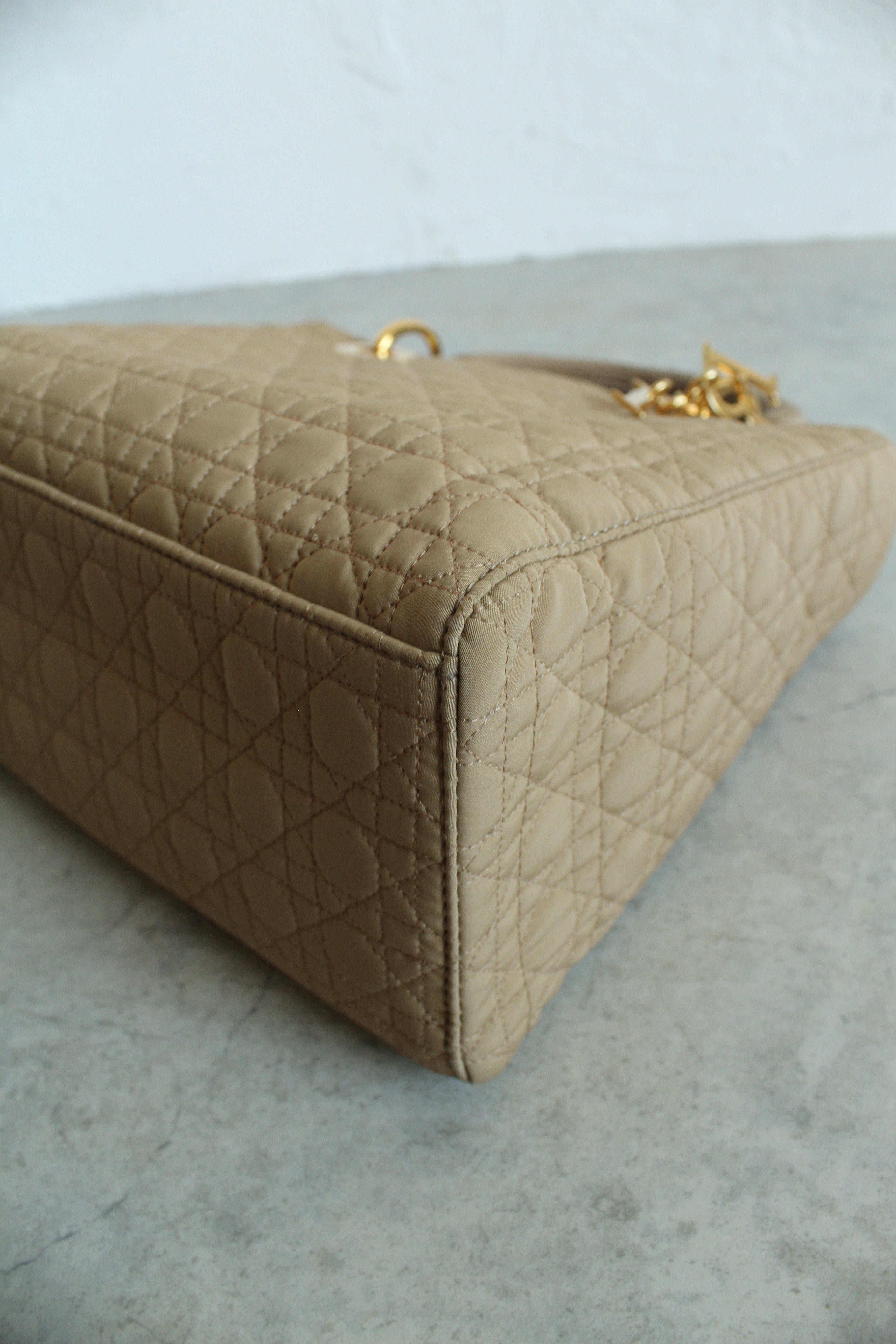 Lady Dior in Nylon Beige