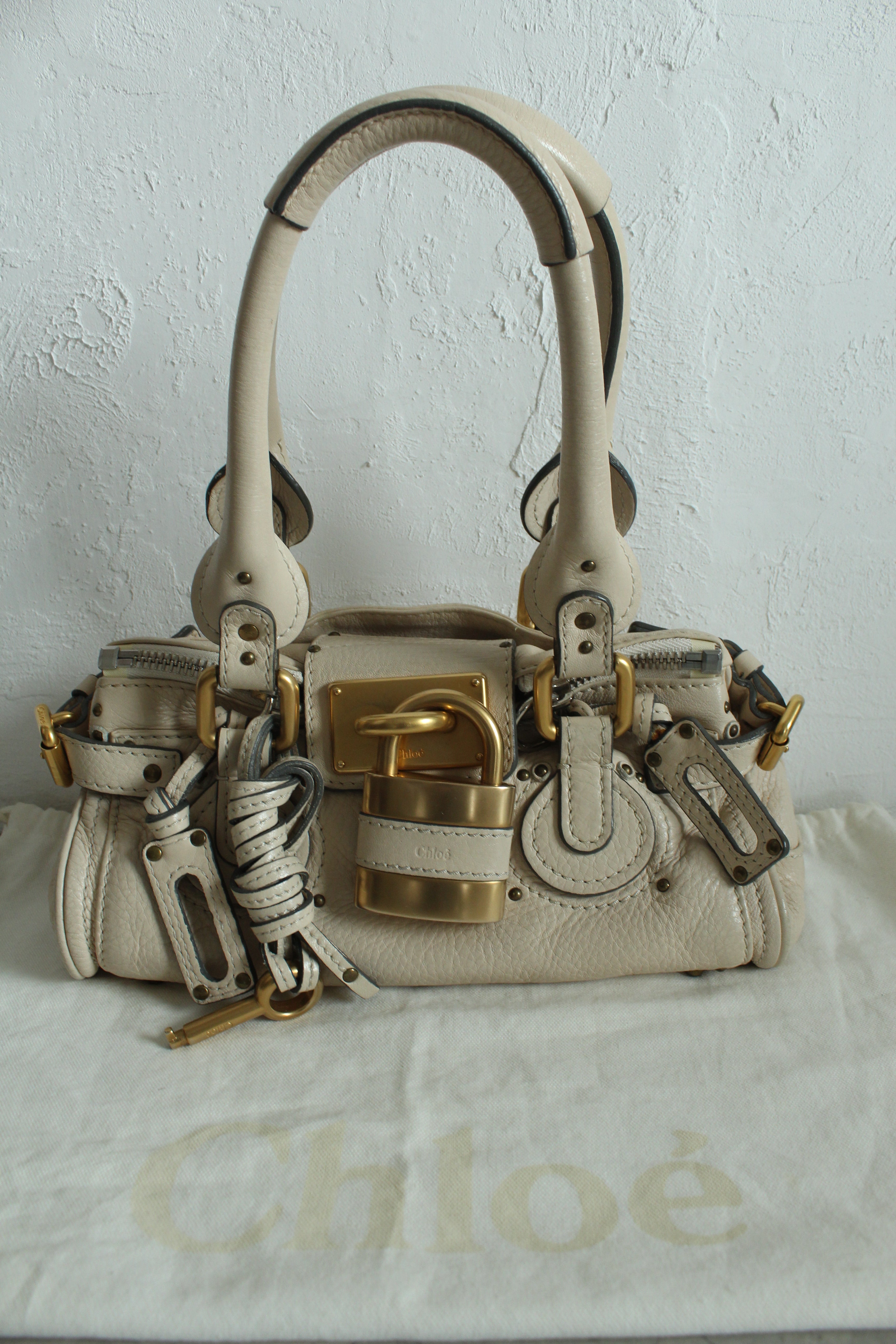 Mini Paddington Bag in Cream beige