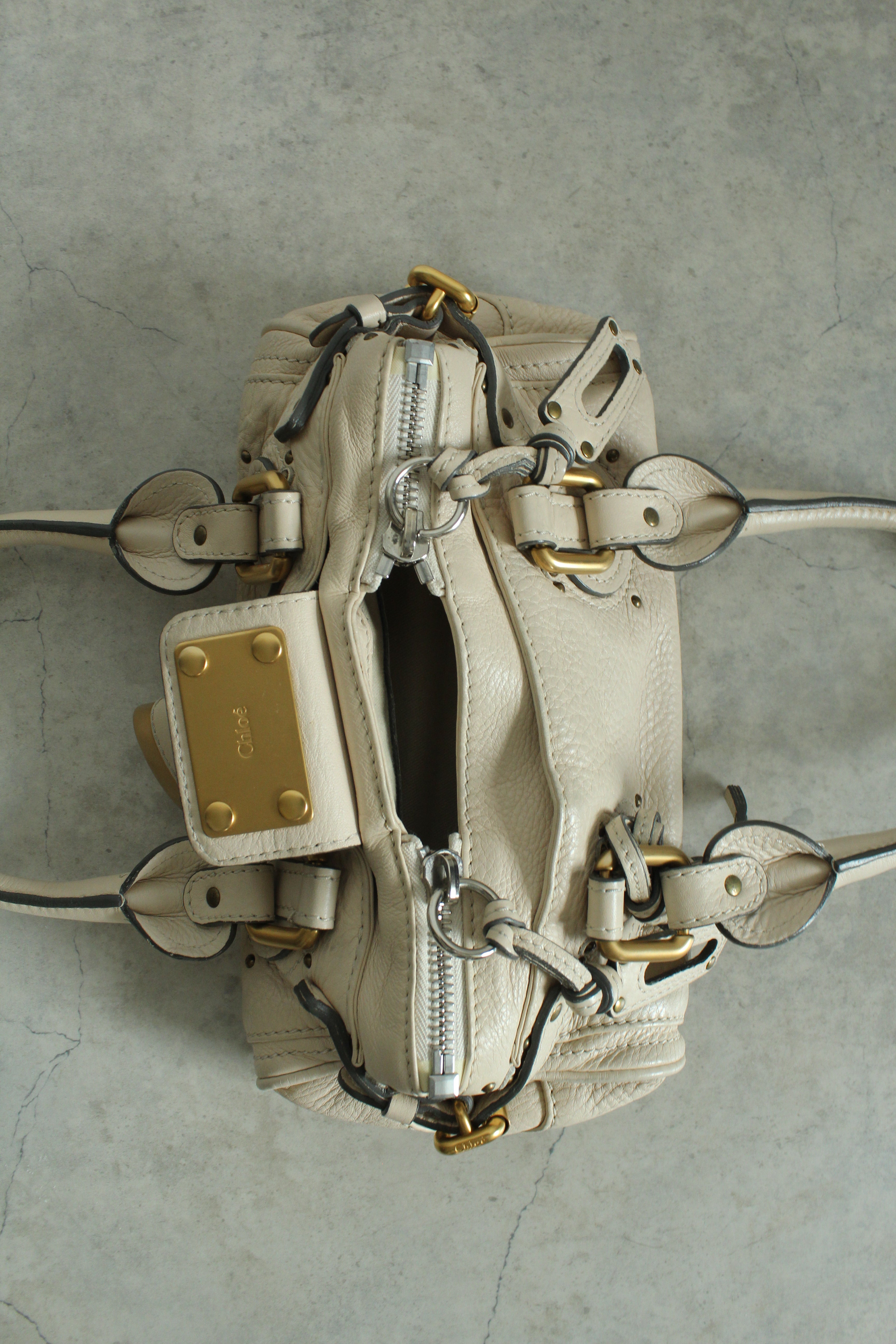 Mini Paddington Bag in Cream beige