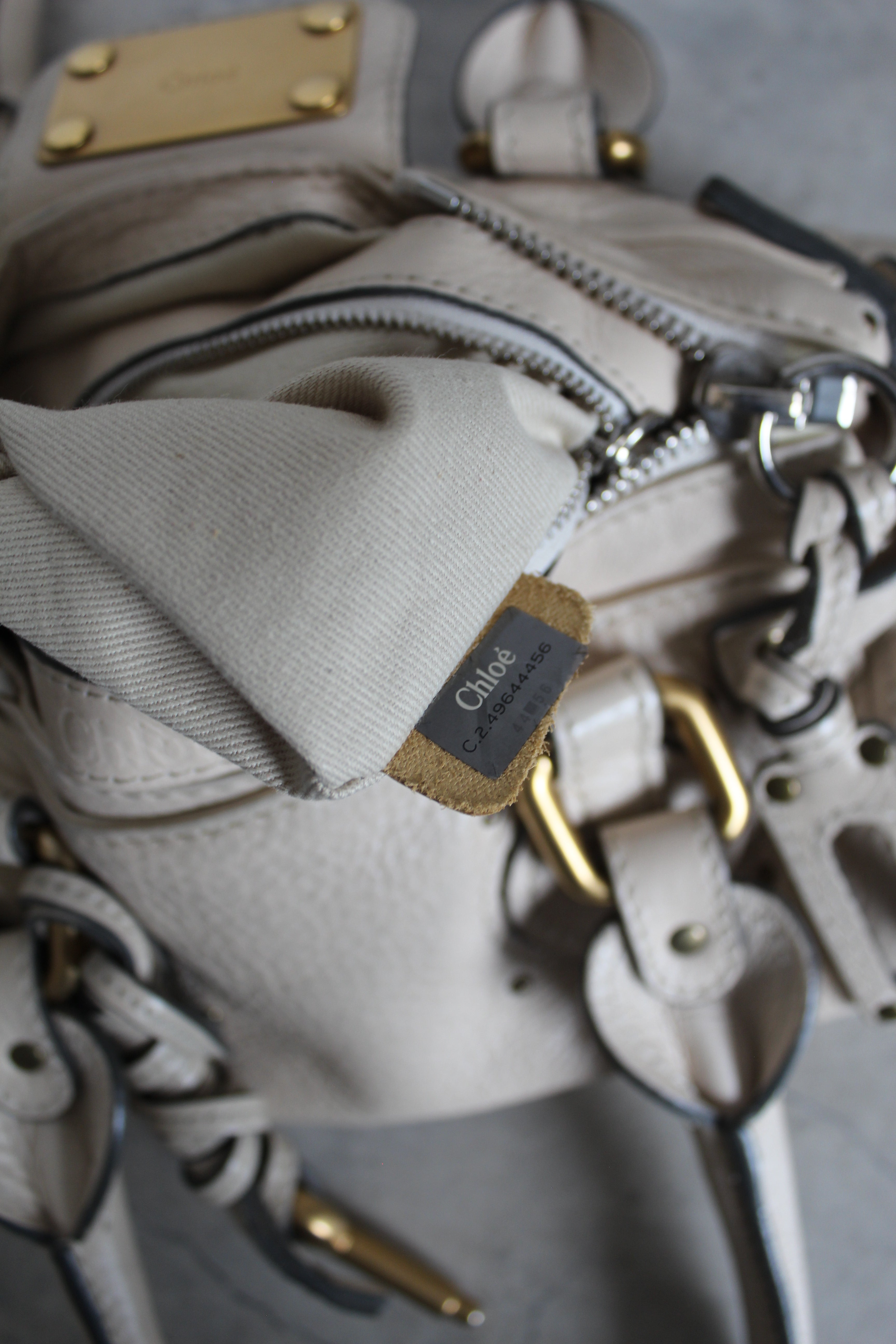 Mini Paddington Bag in Cream beige