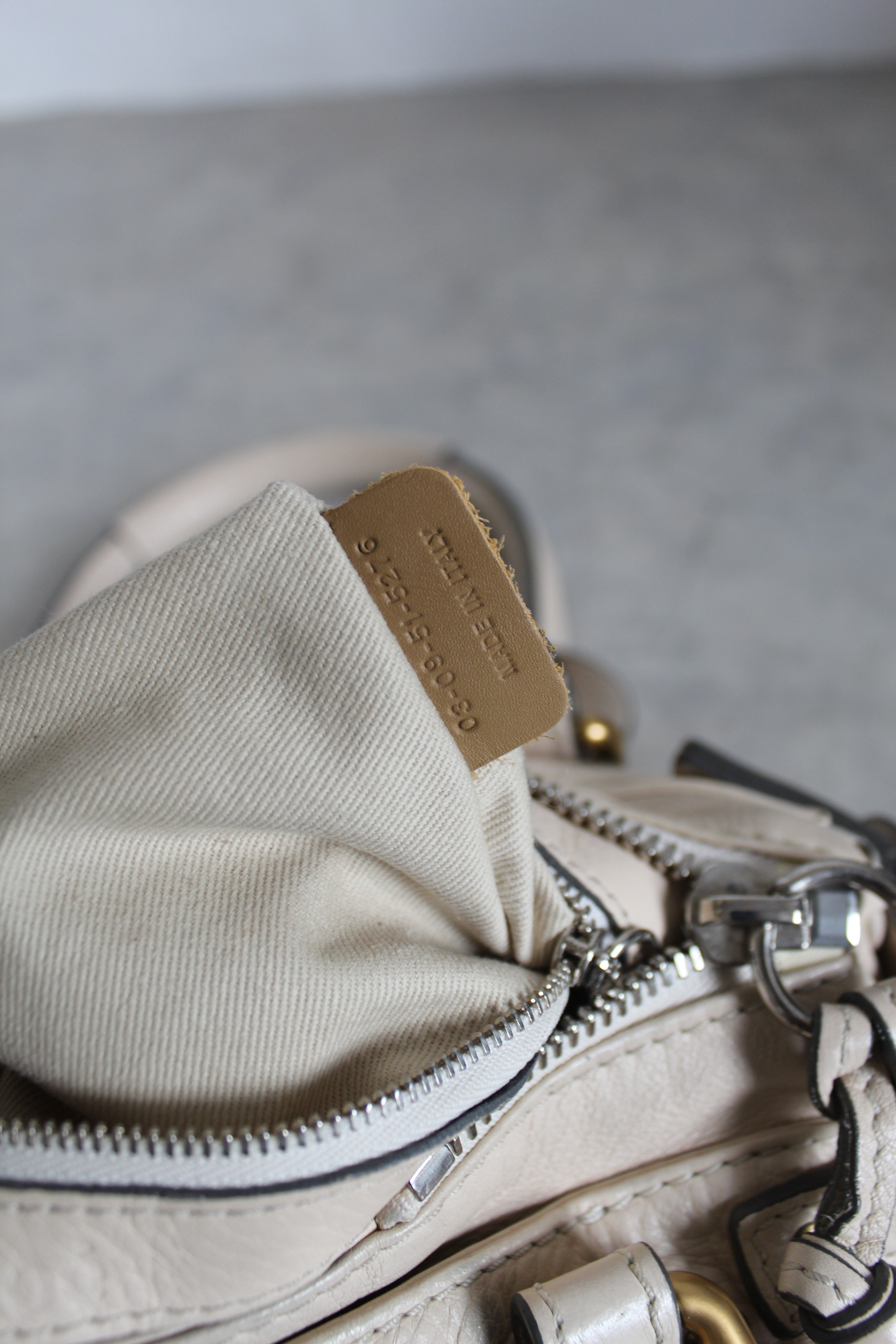 Mini Paddington Bag in Cream beige