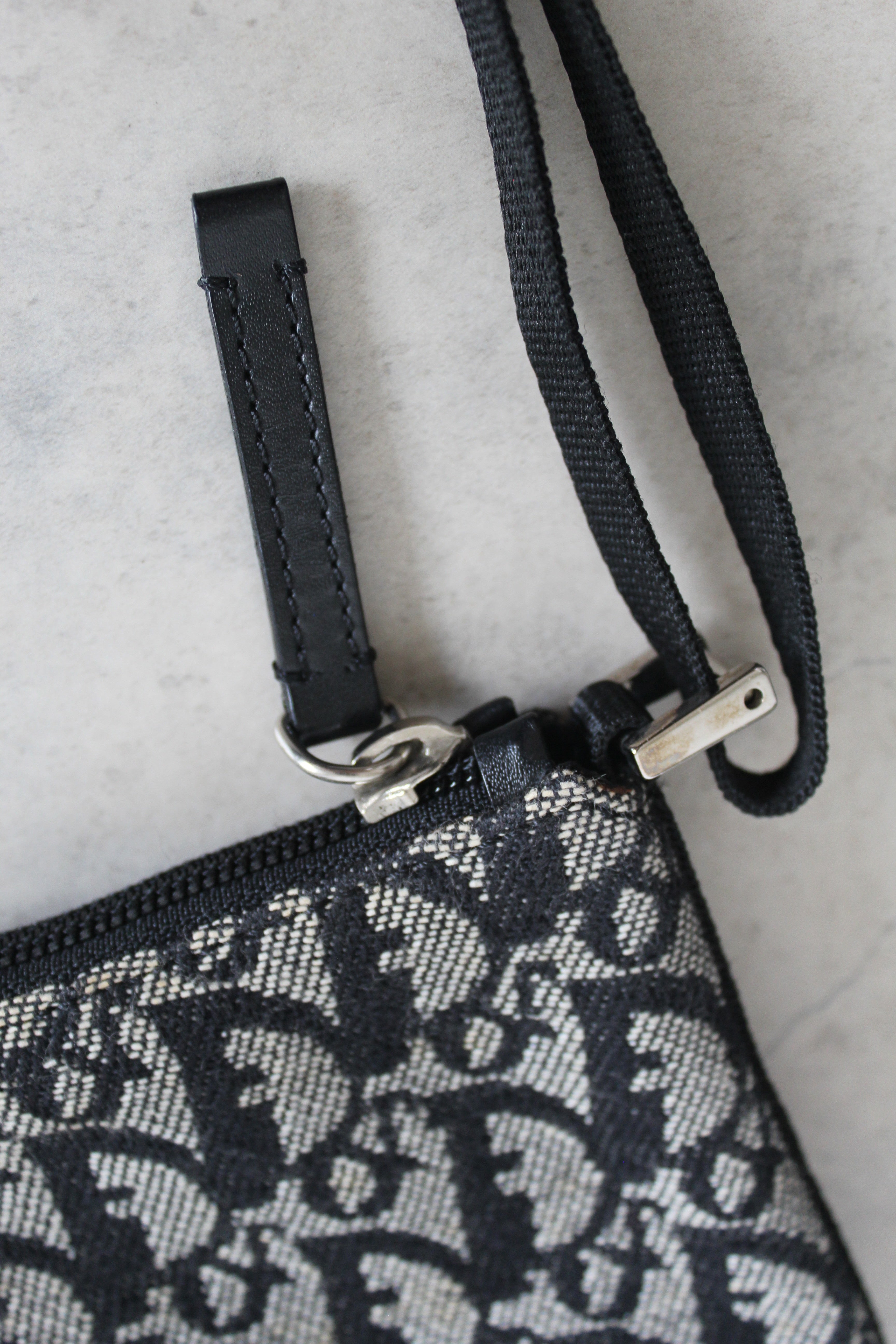Trotter oblique mini pochette — John Galliano era