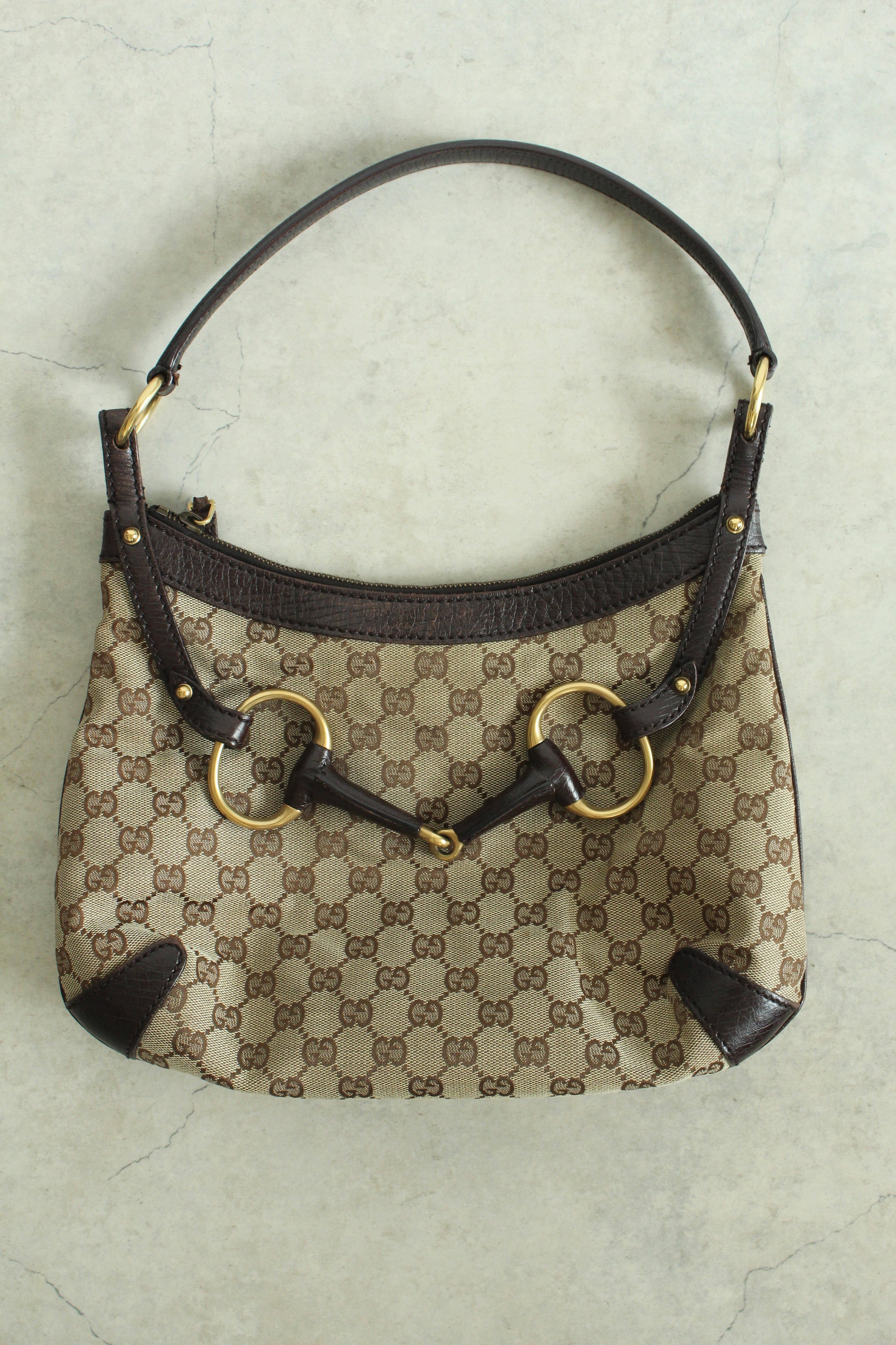 Canvas Horsebit hobo bag — Tom Ford era