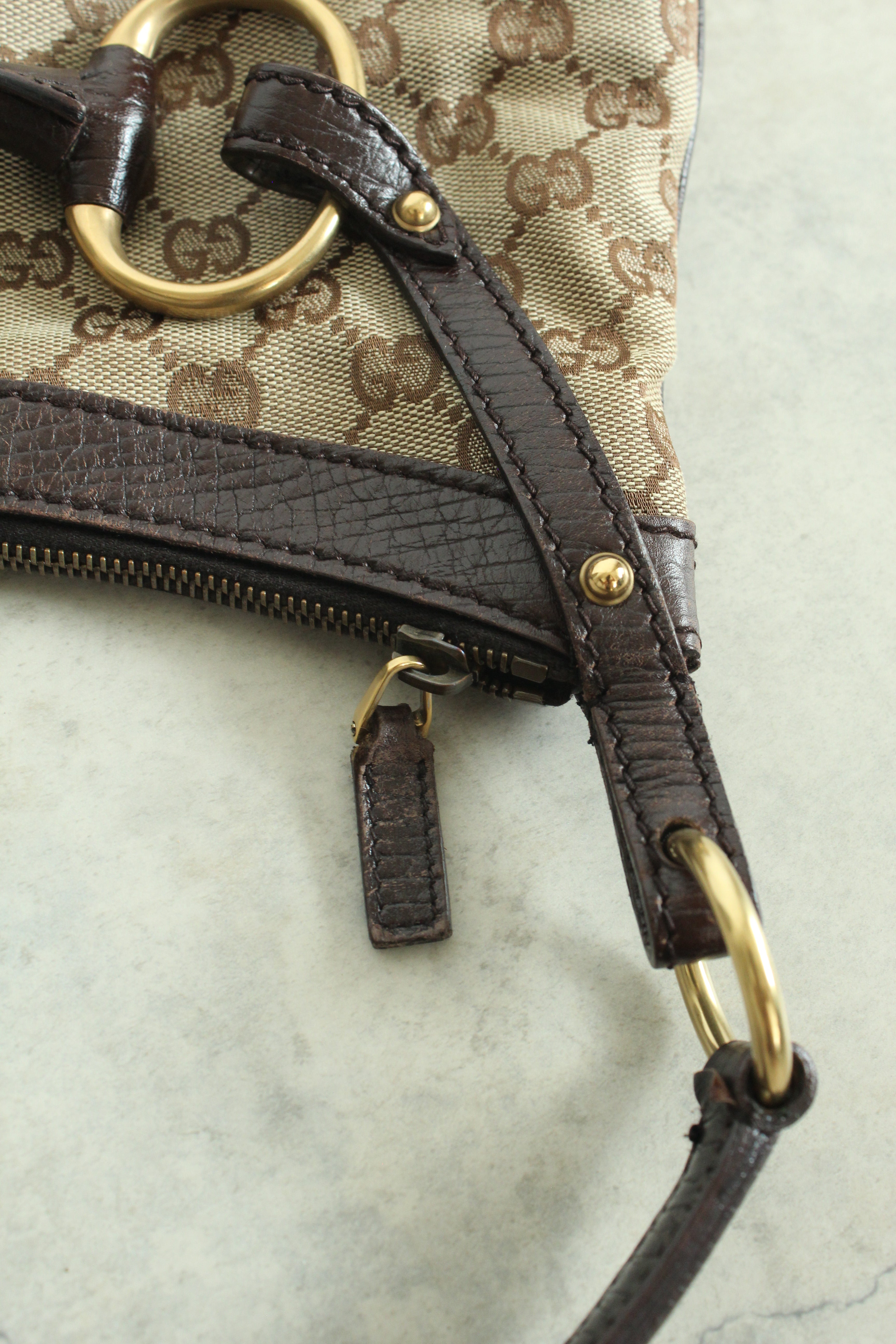 Canvas Horsebit hobo bag — Tom Ford era