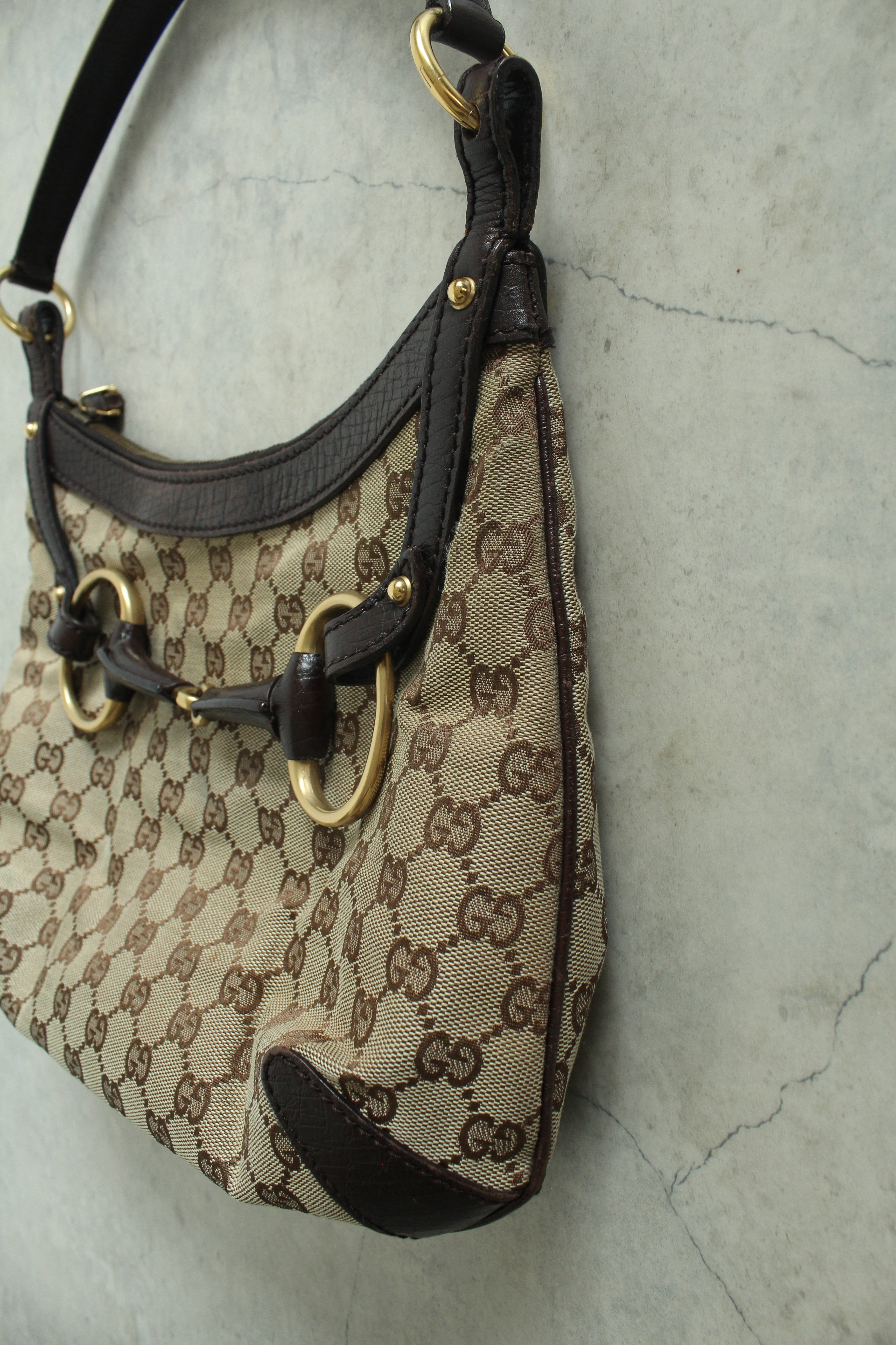 Canvas Horsebit hobo bag — Tom Ford era
