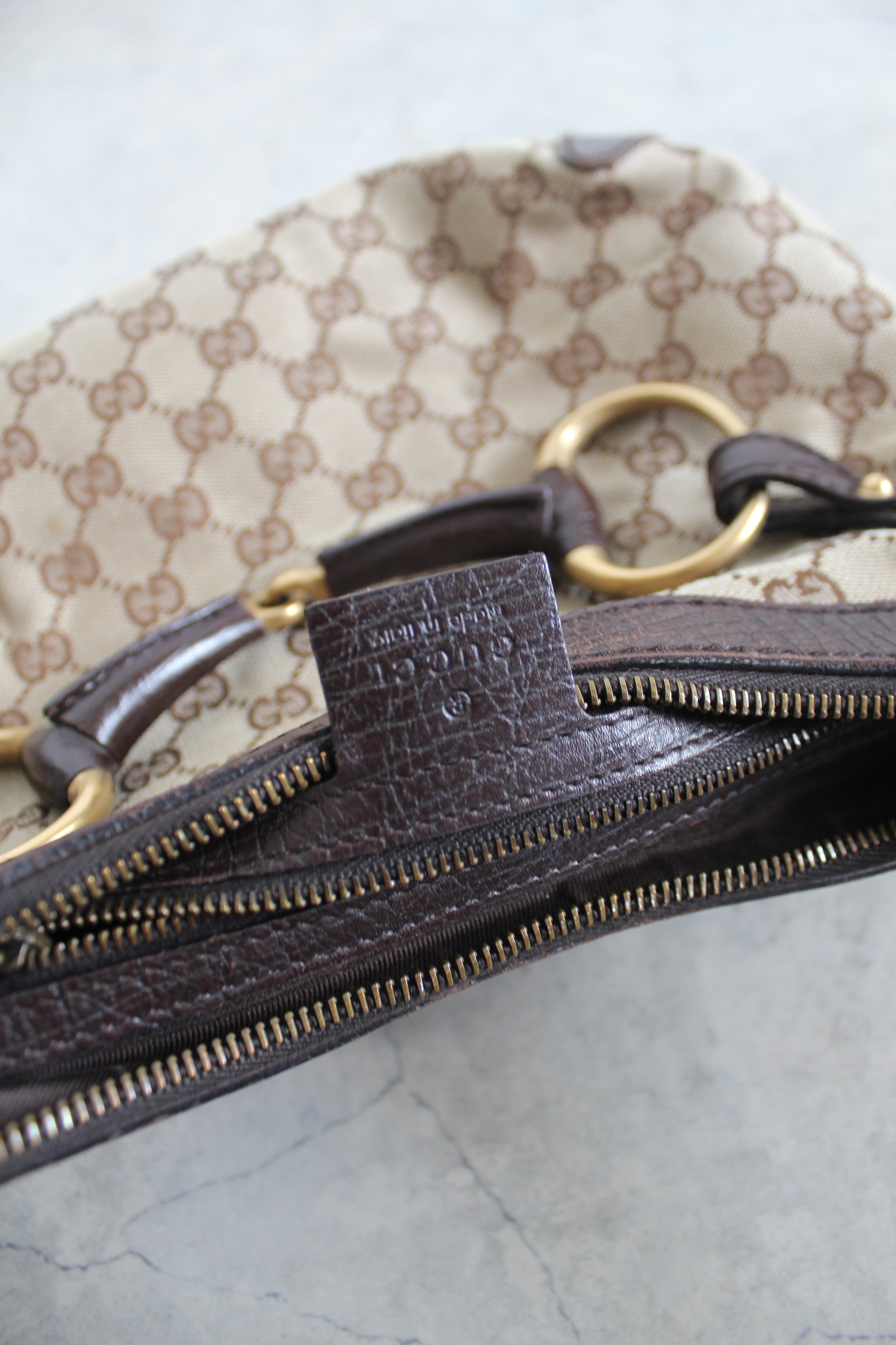 Canvas Horsebit hobo bag — Tom Ford era
