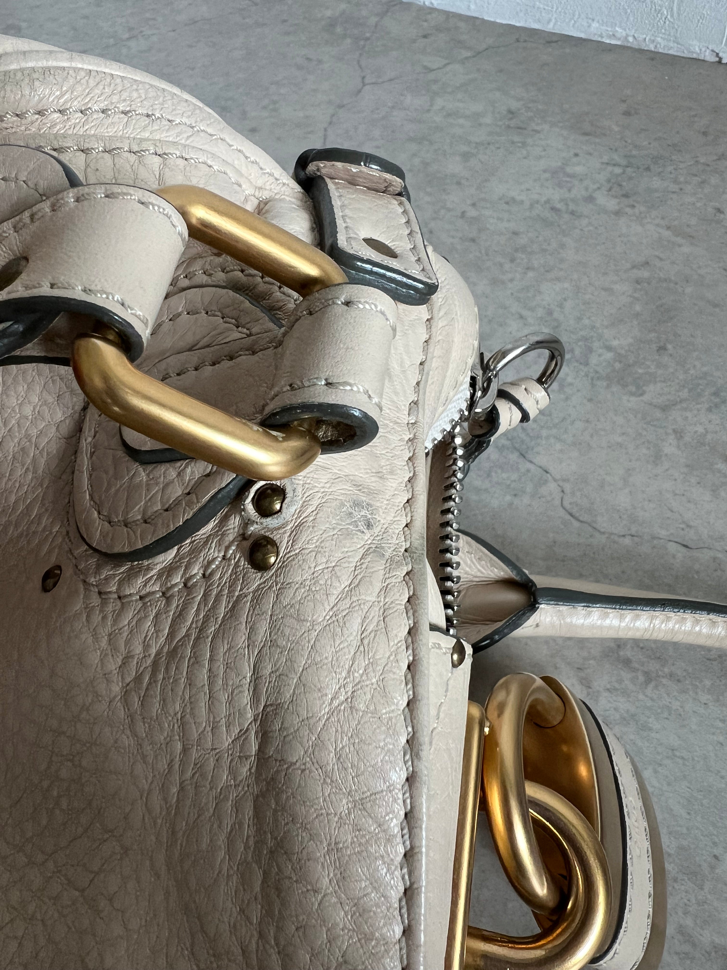 Mini Paddington Bag in Cream beige