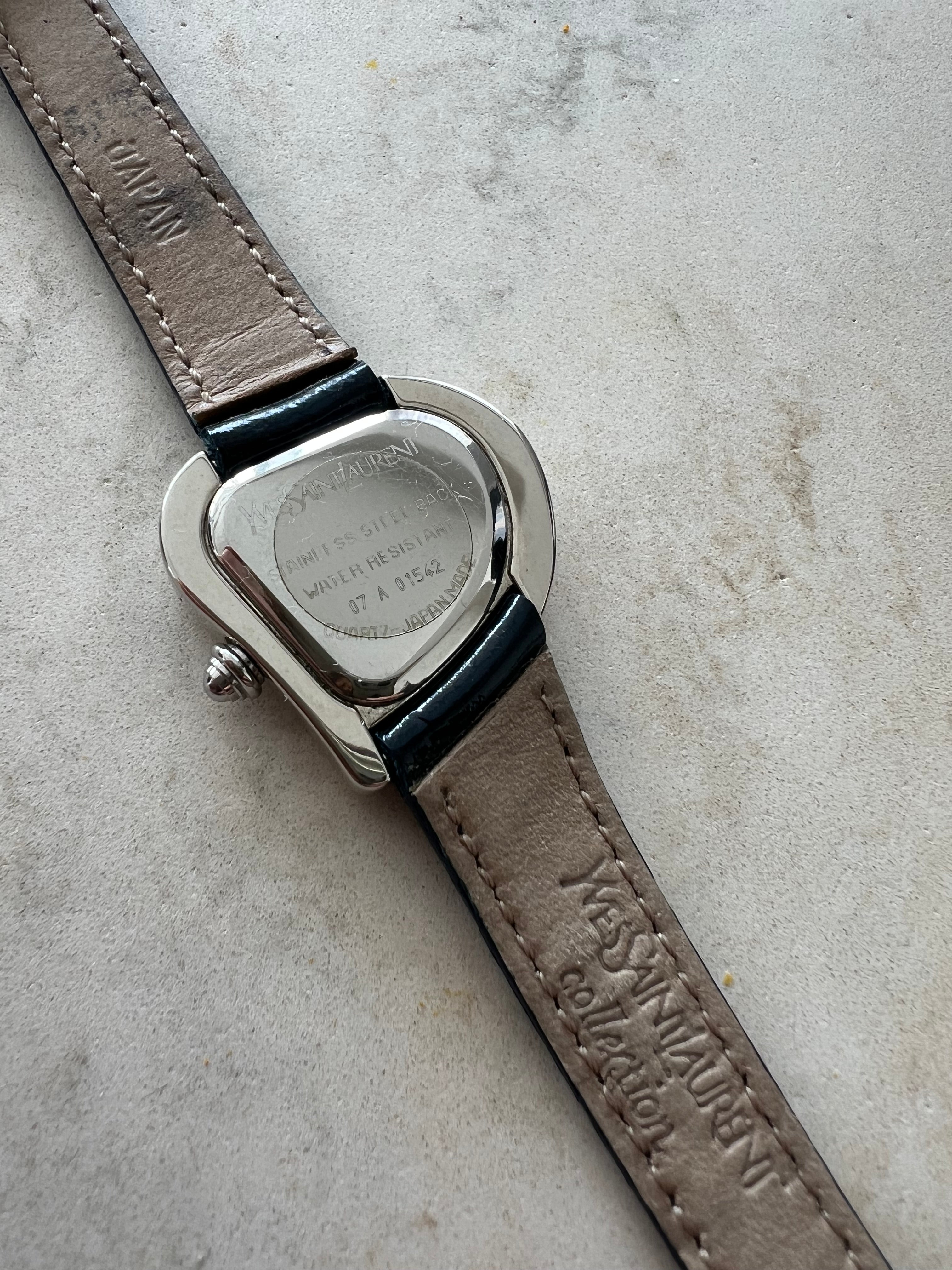 Sculptural heart watch black belt