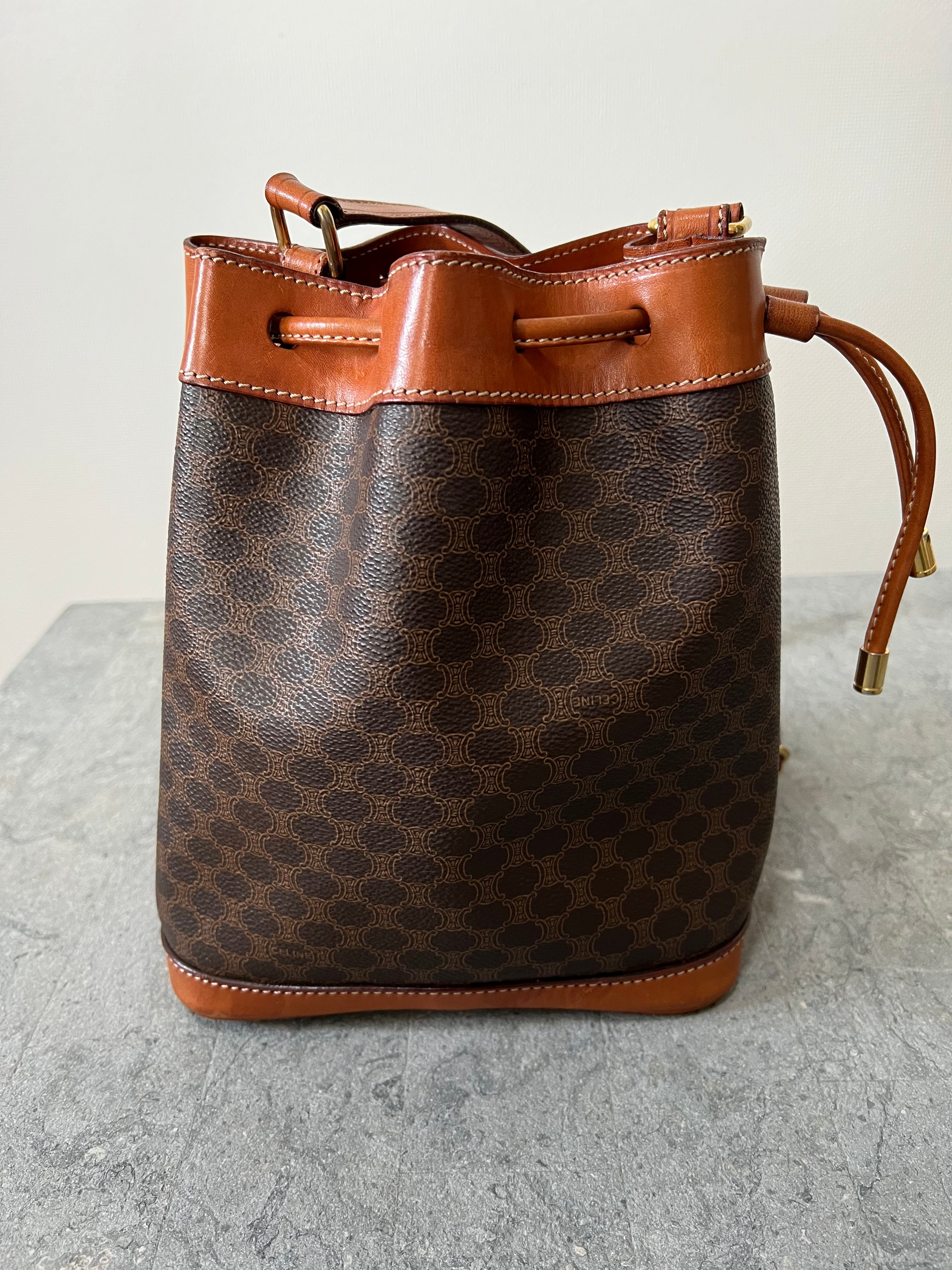 Mini Triomphe Drawstring Shoulder Bag / Crossbody Bag