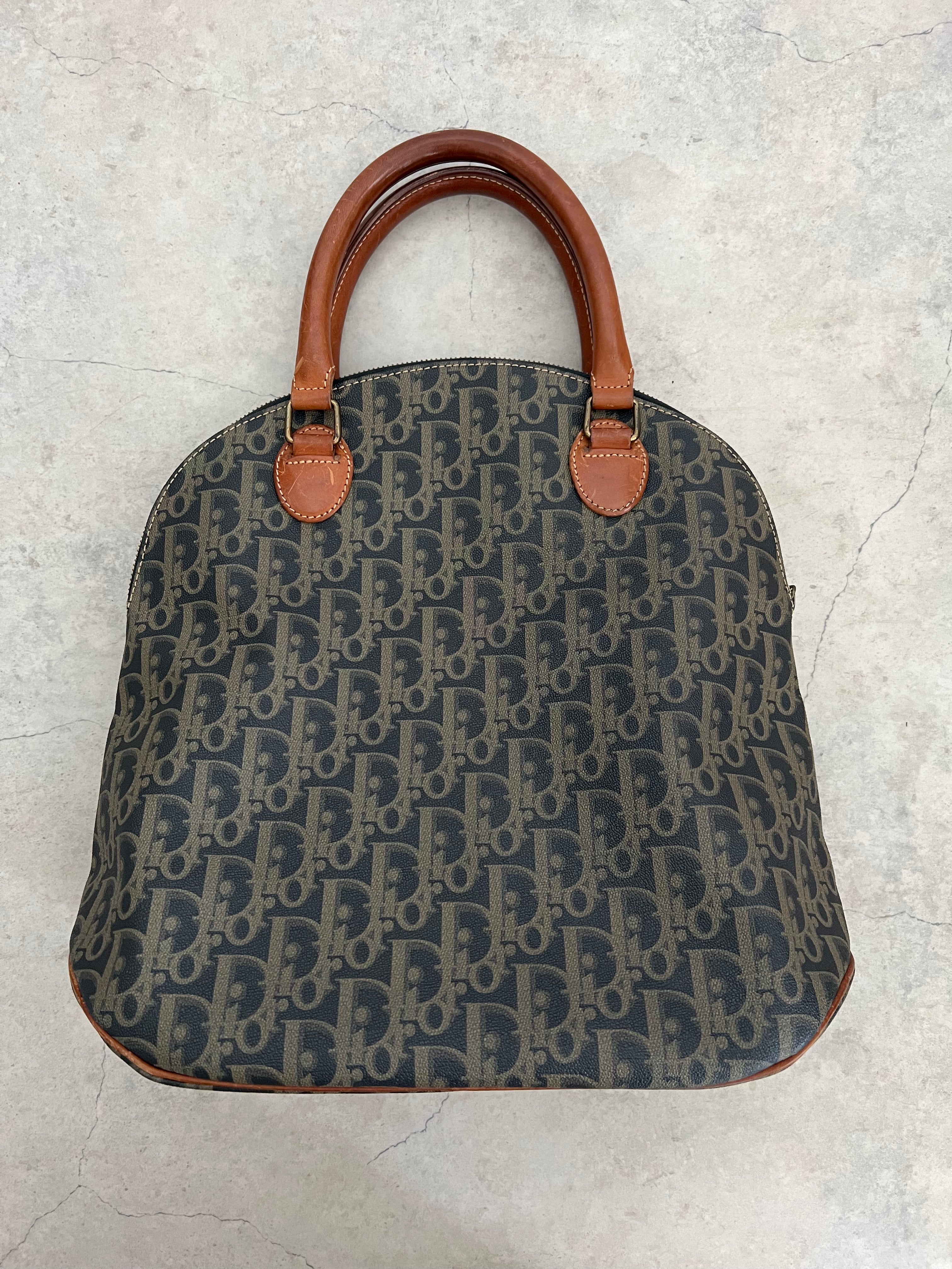 Pre-1990 Oblique Trotter Dome Bag Tan