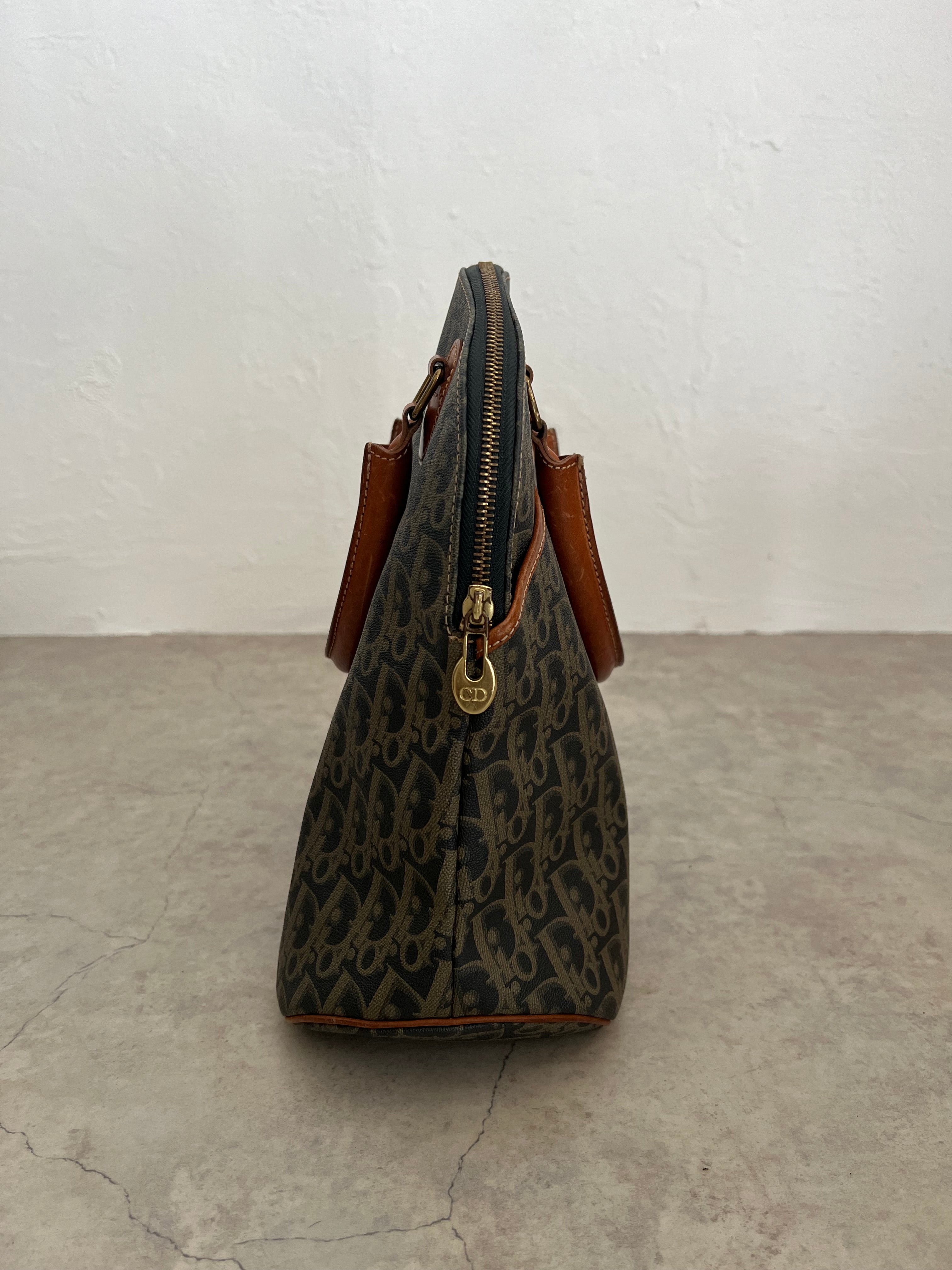 Pre-1990 Oblique Trotter Dome Bag Tan