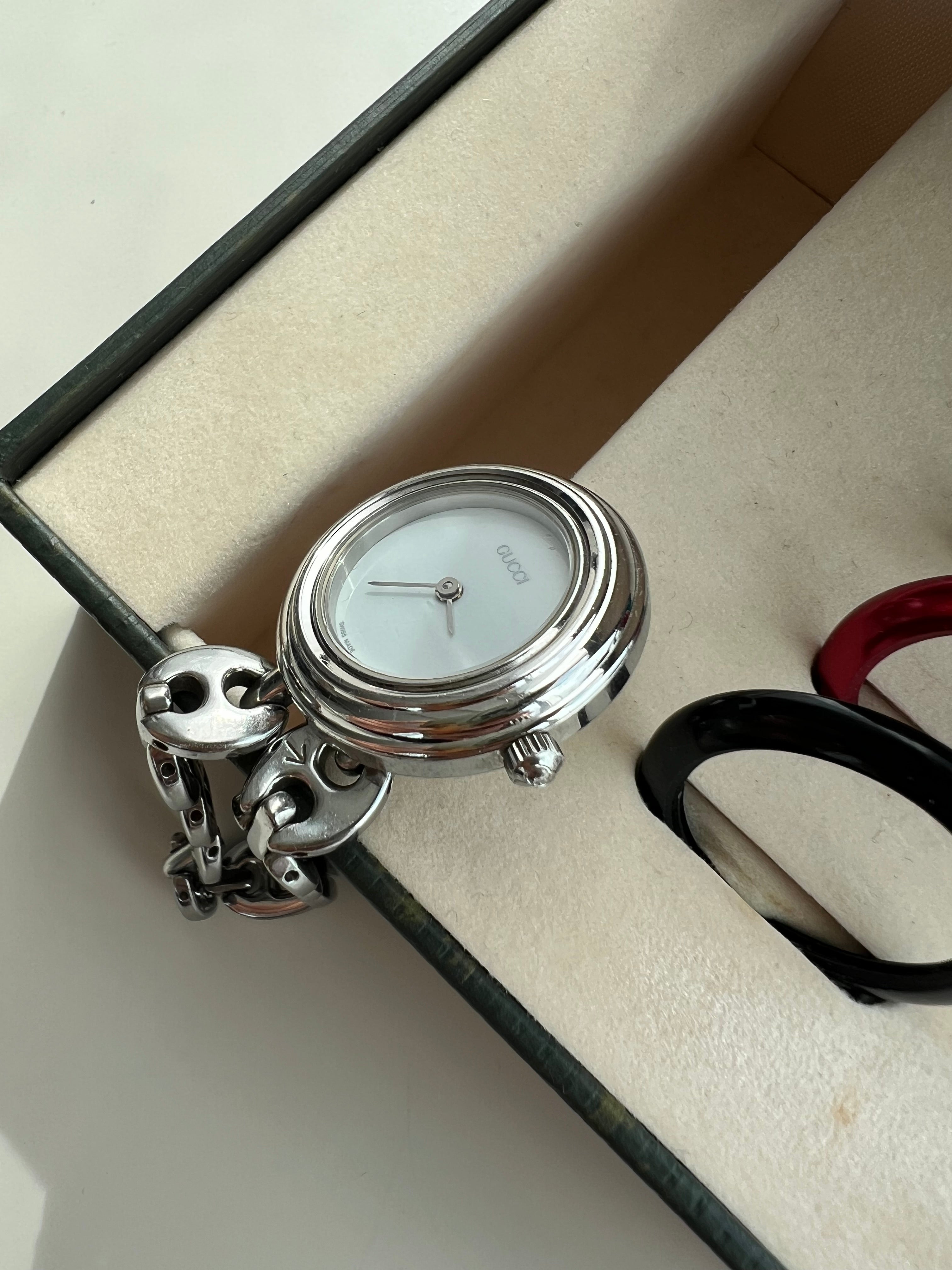 1998 Interchangeable Bezel Watch in Silver 5 colors