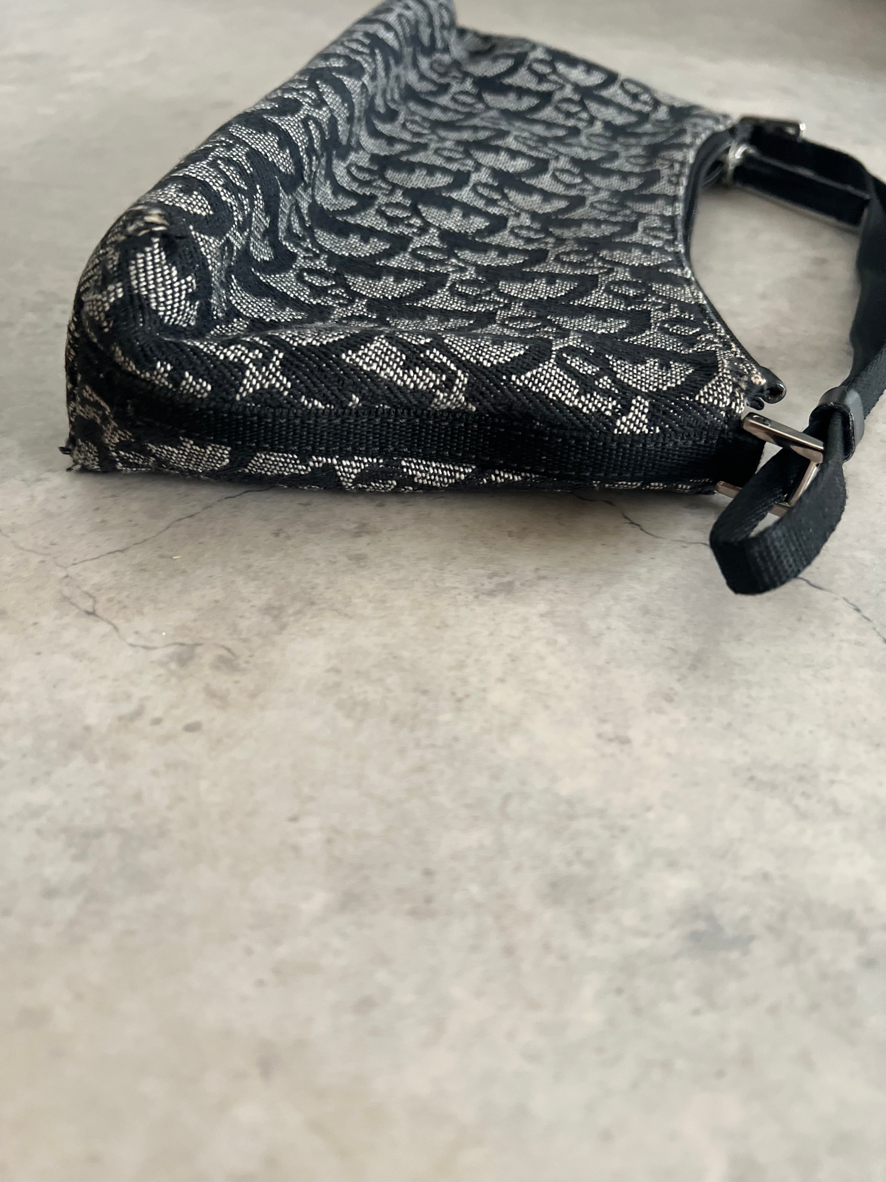 Trotter oblique mini pochette — John Galliano era