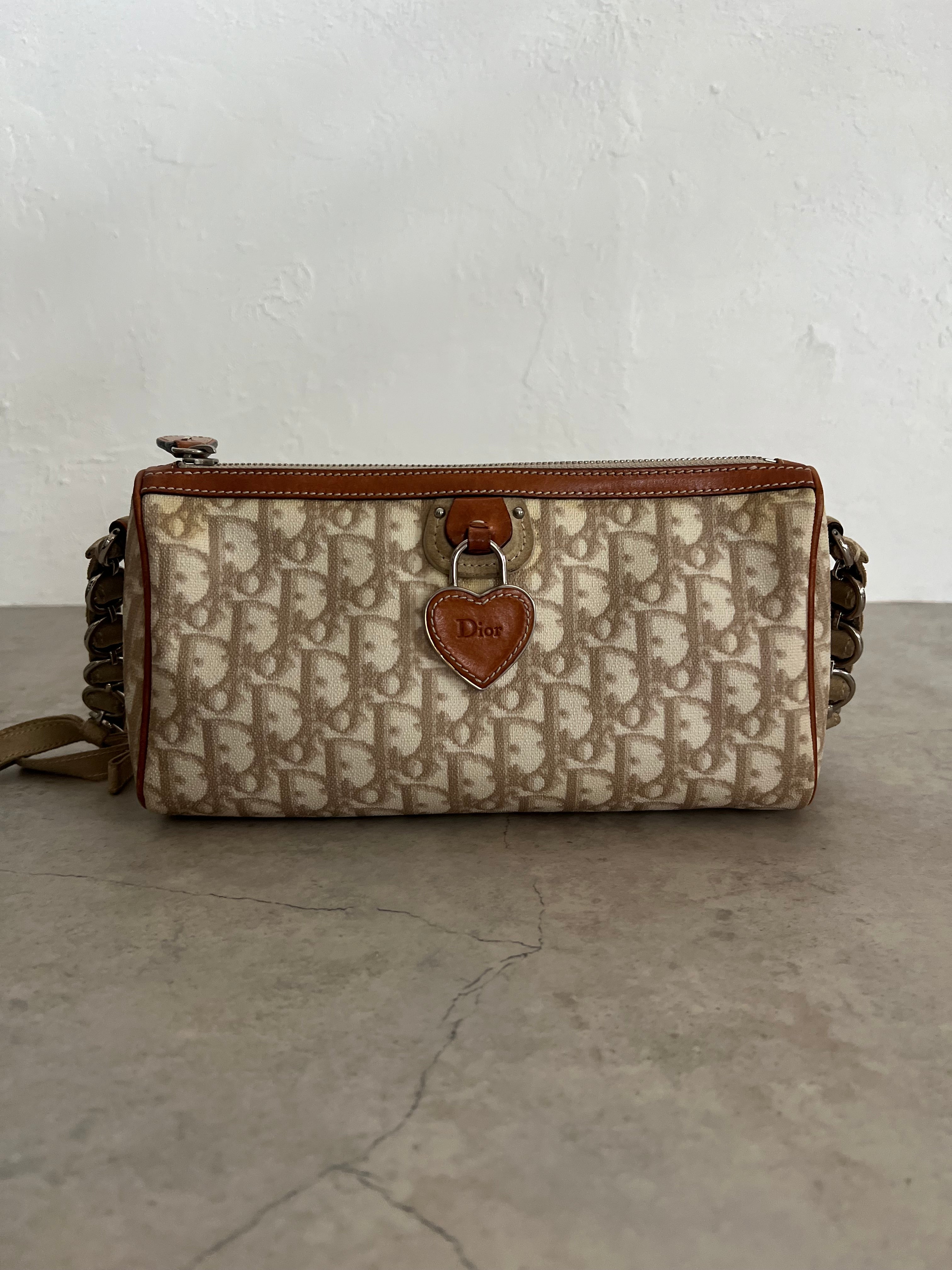 Romantique Shoulder Bag PVC Beige/Pink