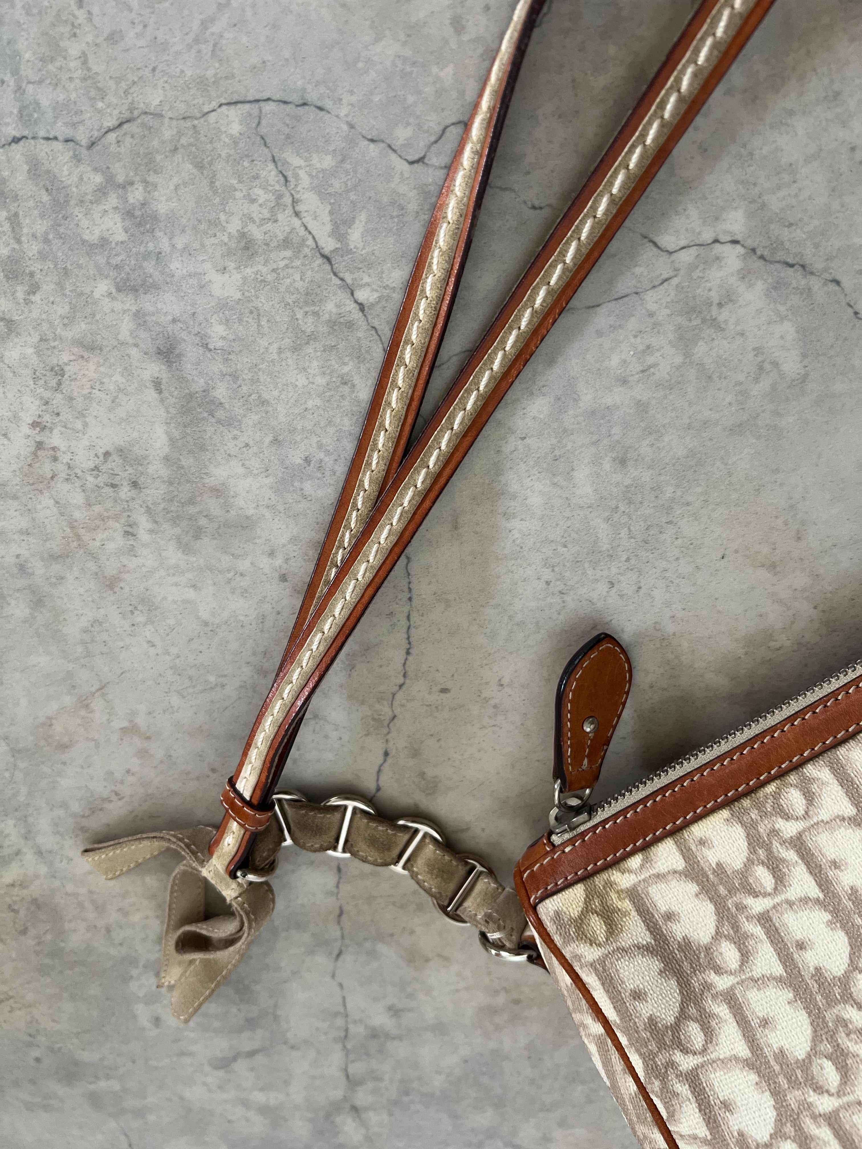 Romantique Shoulder Bag PVC Beige/Pink