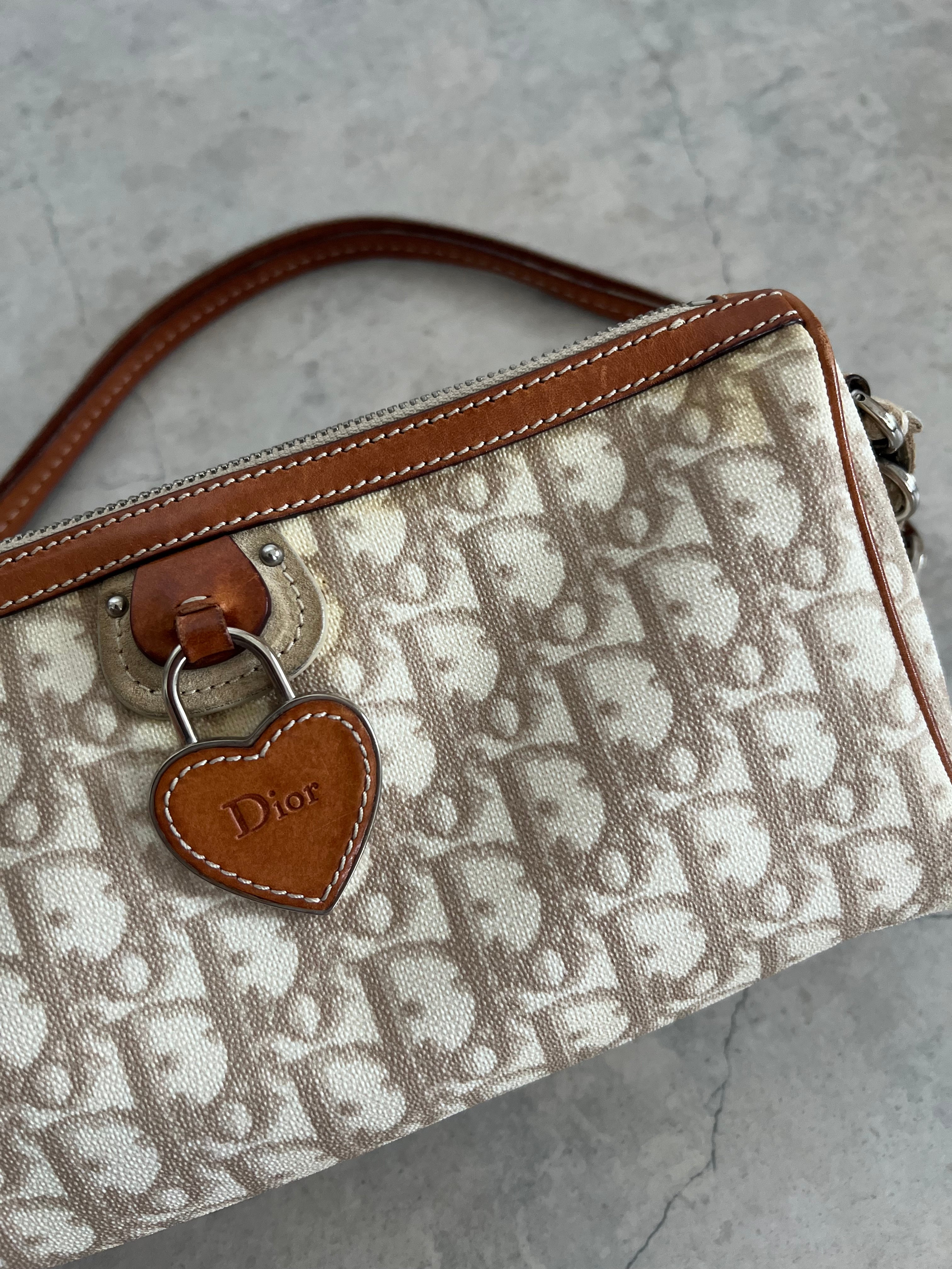 Romantique Shoulder Bag PVC Beige/Pink