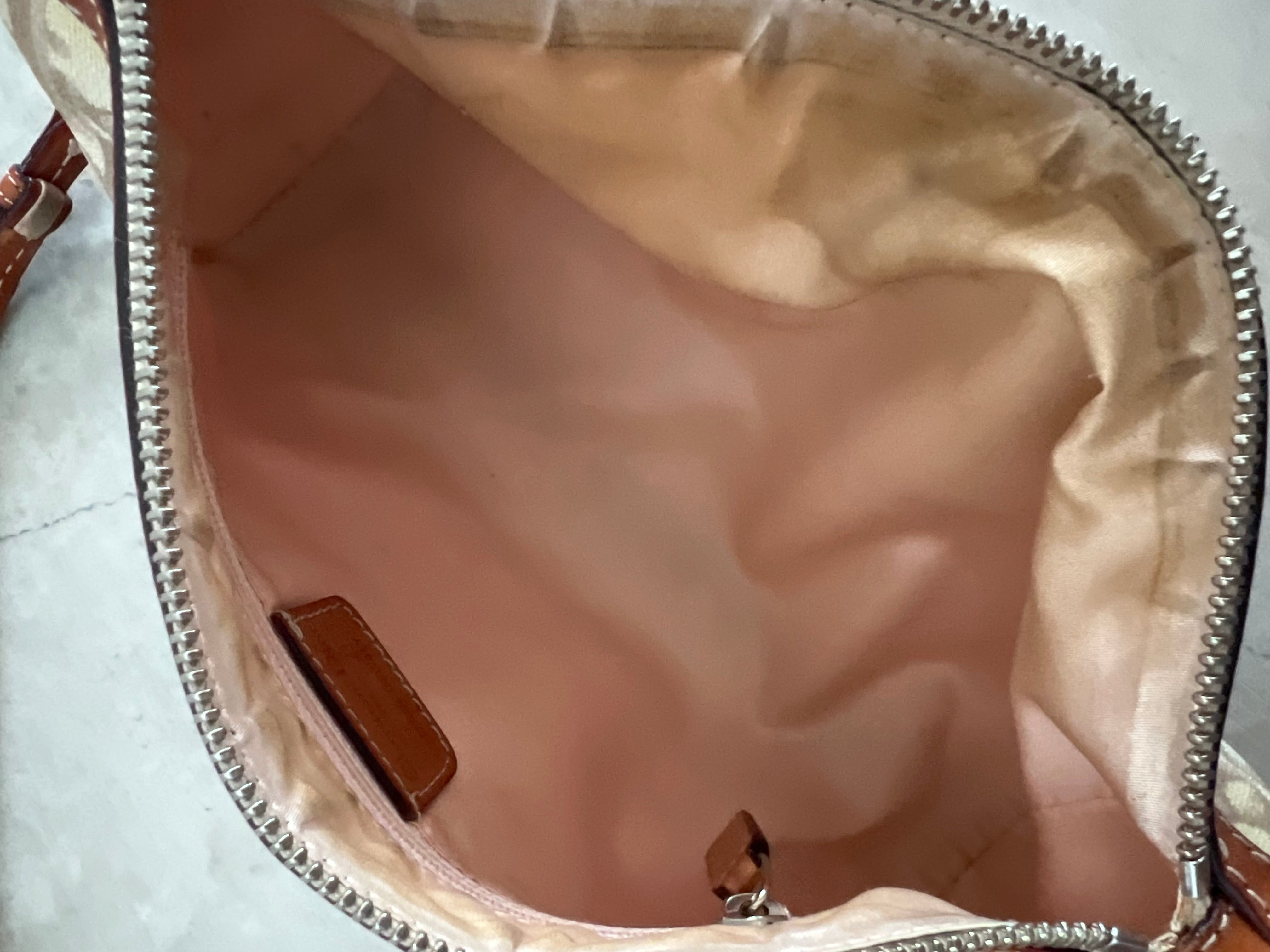 Romantique Shoulder Bag PVC Beige/Pink