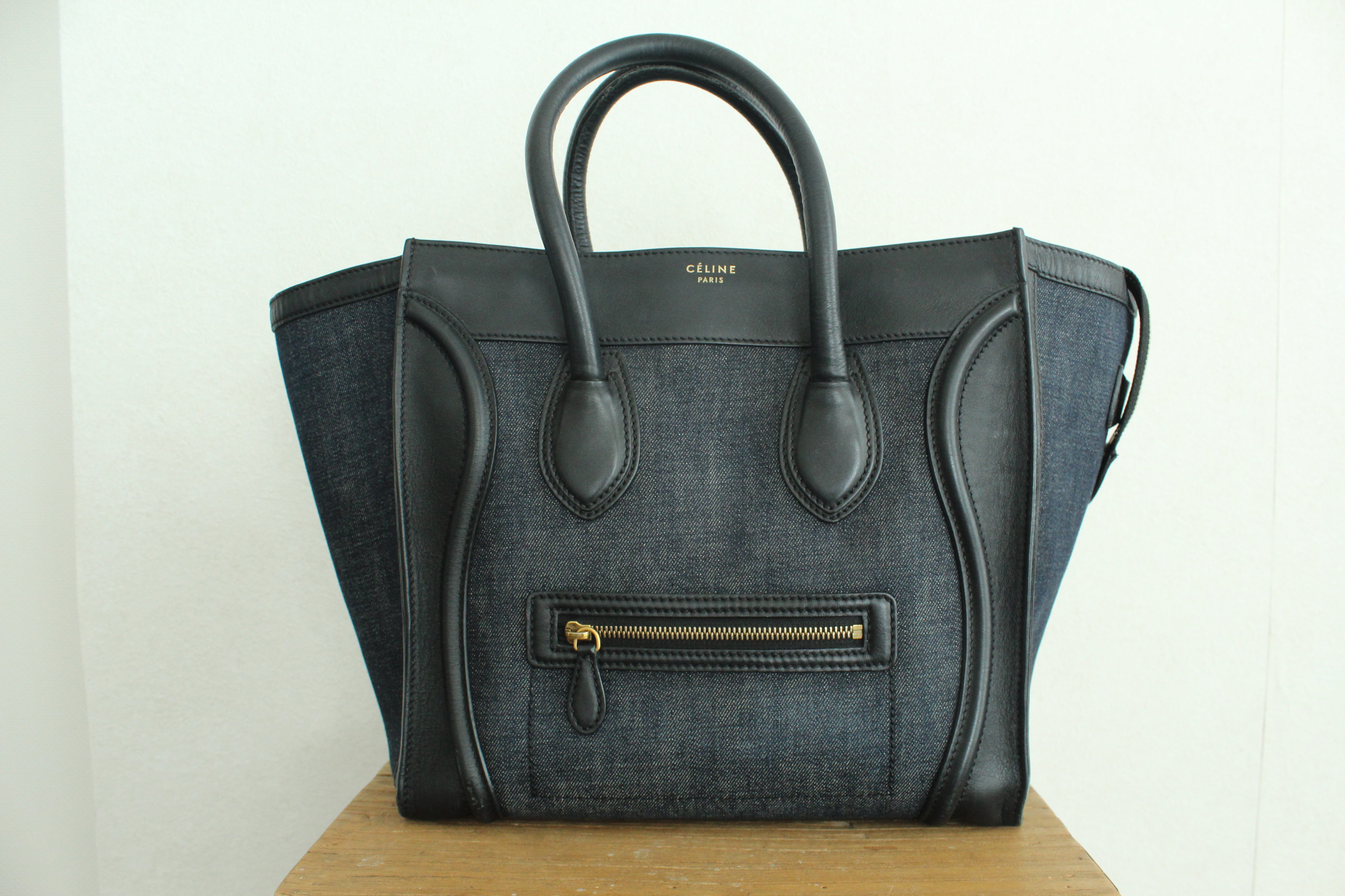 Phamtom Mini luggage in Indigo Denim