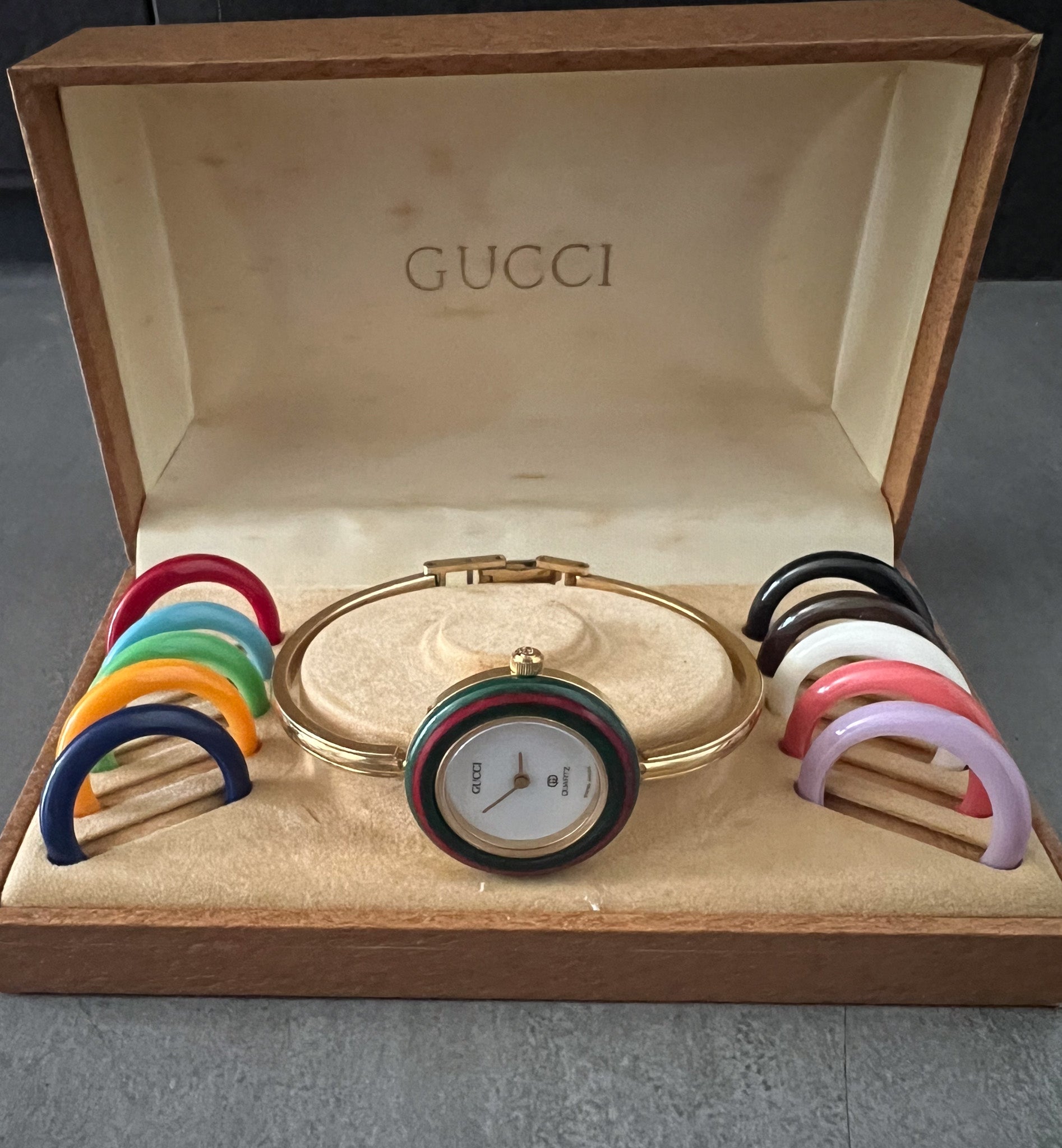 Interchangeable Bezel 11 colors Watch Accessories in Gold 1100-L