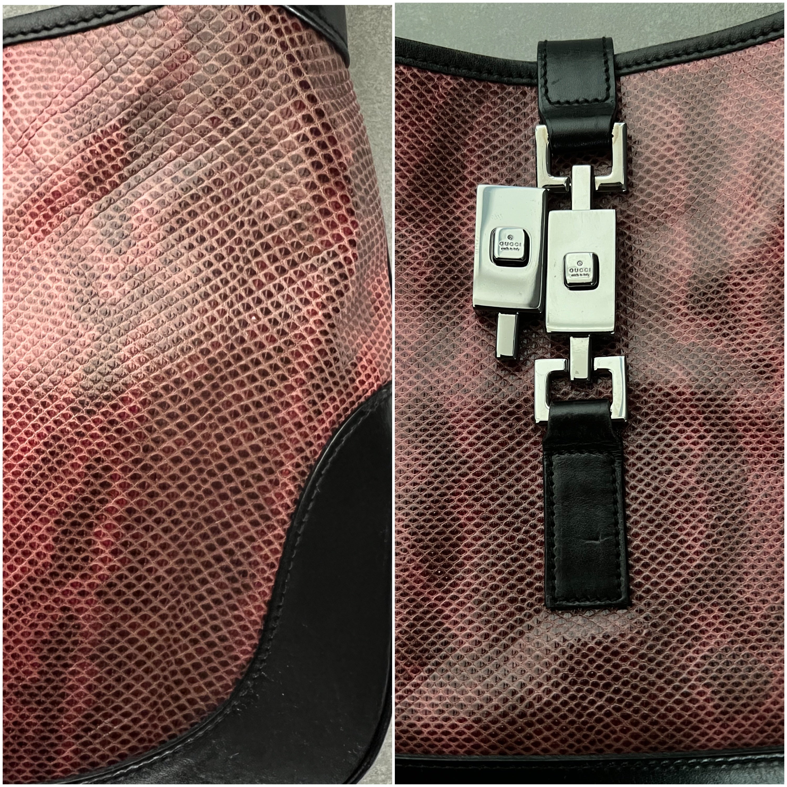 Jackie in Pink Python leather
