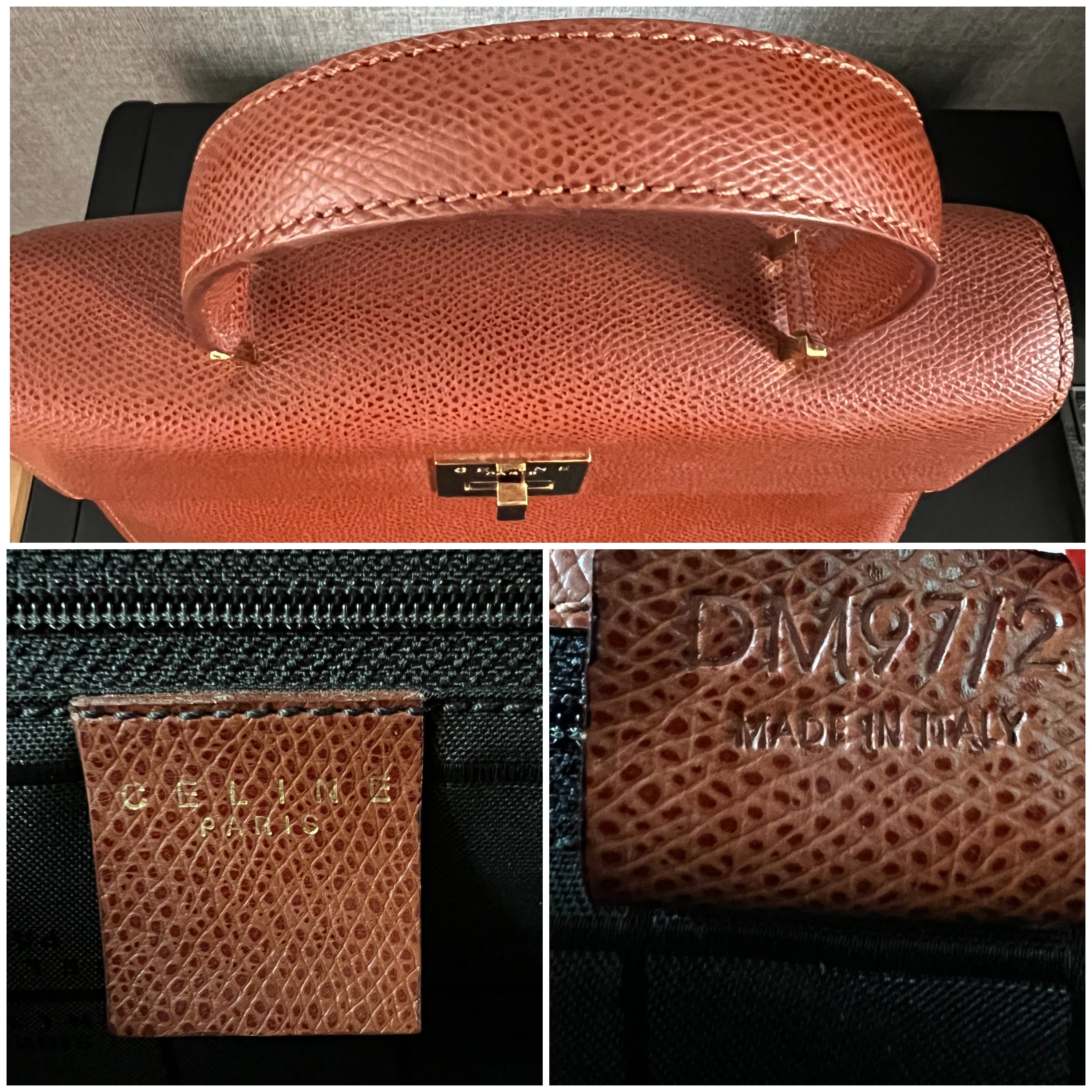 Top Handle Kelly Brown w Shoulder straps